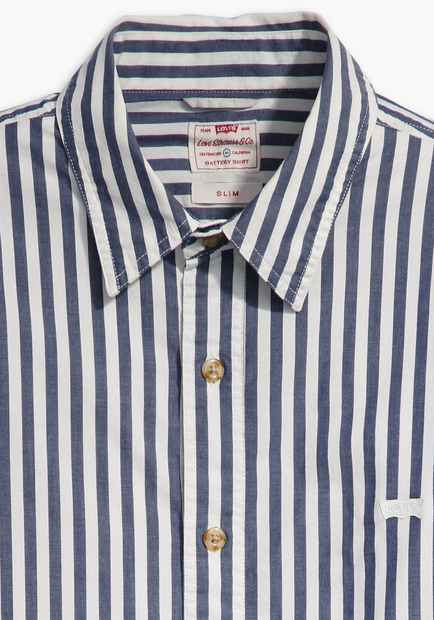 Levi's® Overhemd met lange mouwen BATTERY HM SHIRT van katoen, met logoborduurwerk