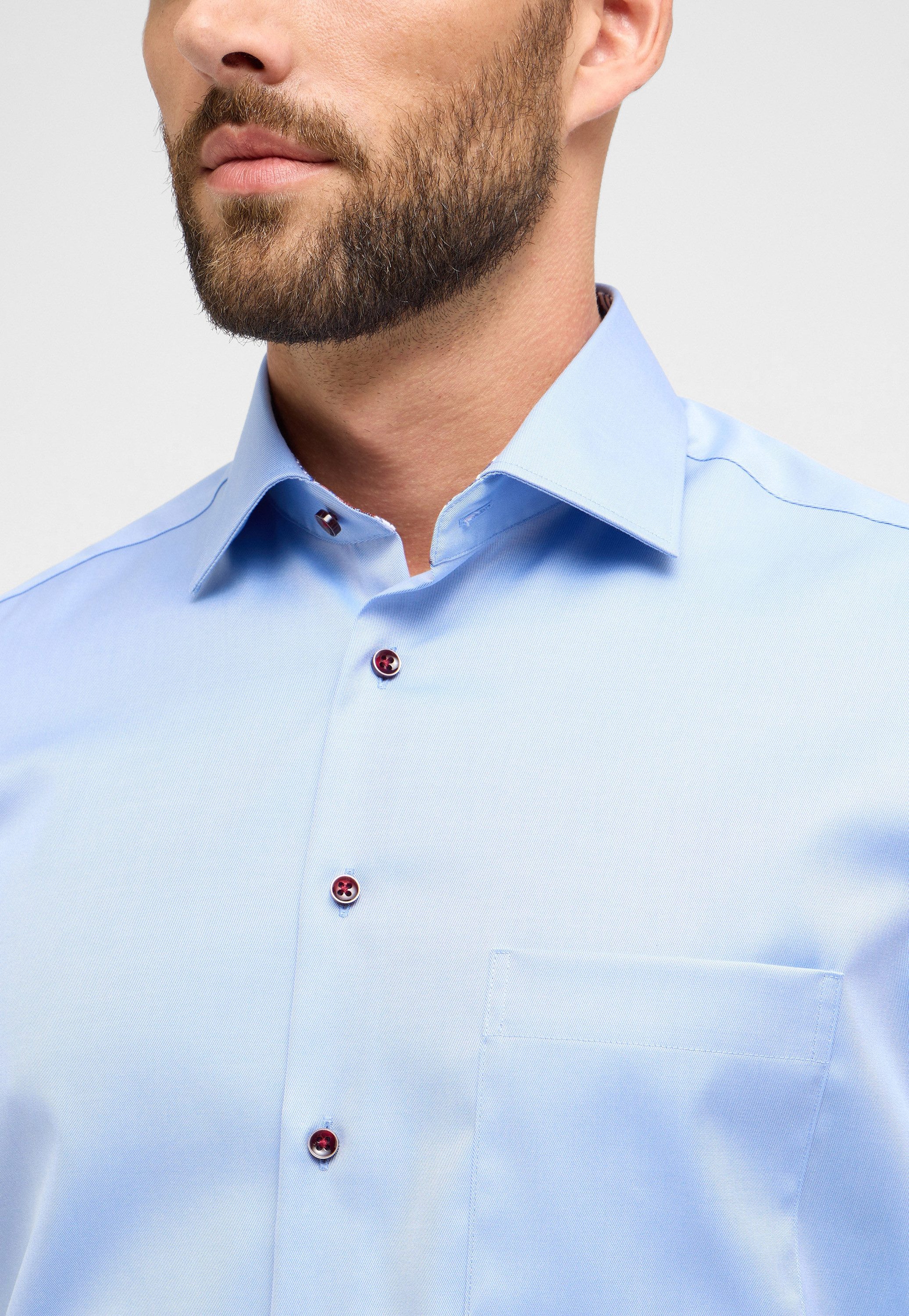Eterna Overhemd met lange mouwen MODERN FIT NON IRON (strijkvrij)