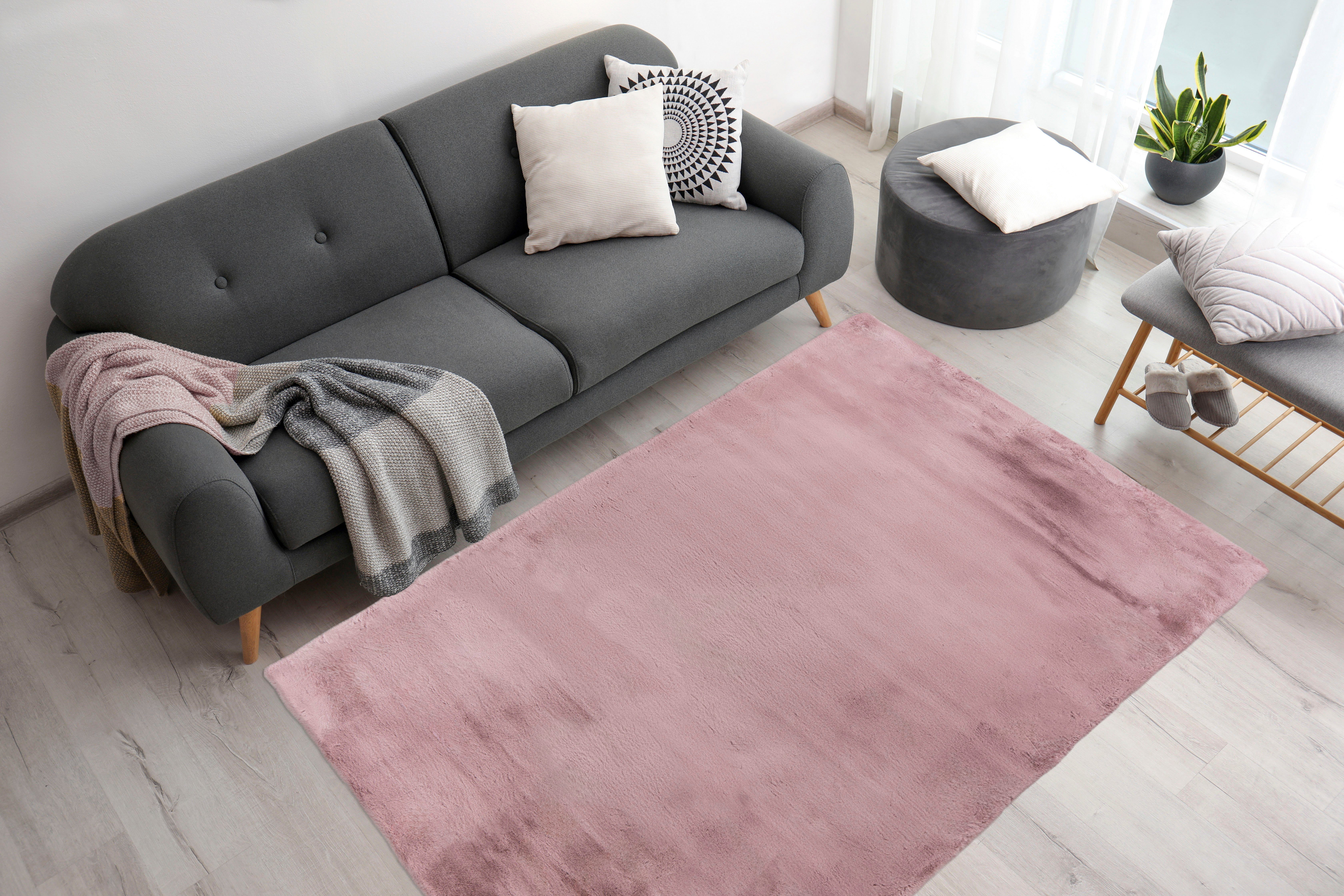 aRTE ESPINA Vachtvloerkleed Rabbit 100 Imitatiebont, konijnenbont-gevoel, superzacht, hoogpolig vloerkleed
