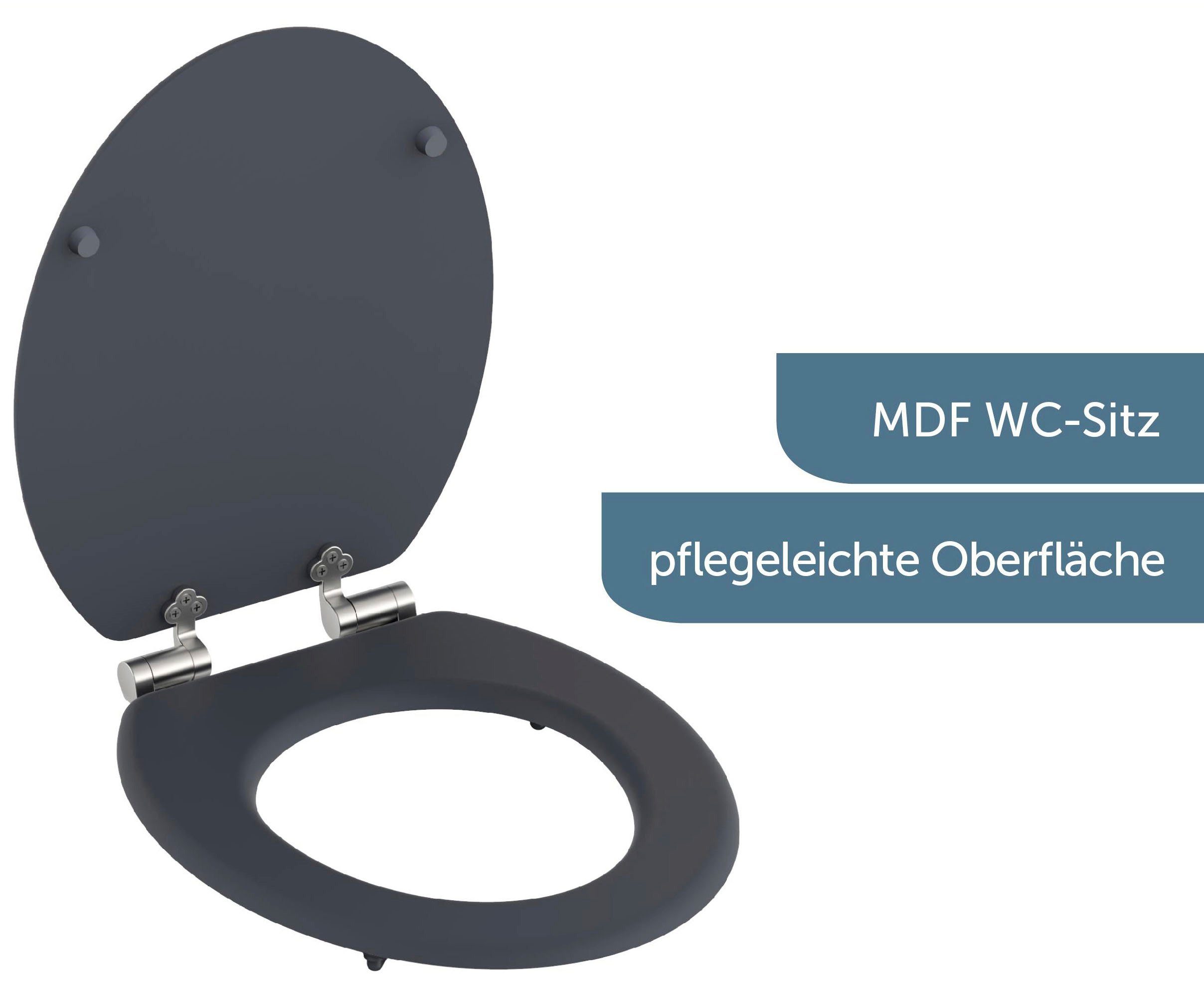 Schütte Toiletzitting Spirit met softclosemechanisme en mdf-kern