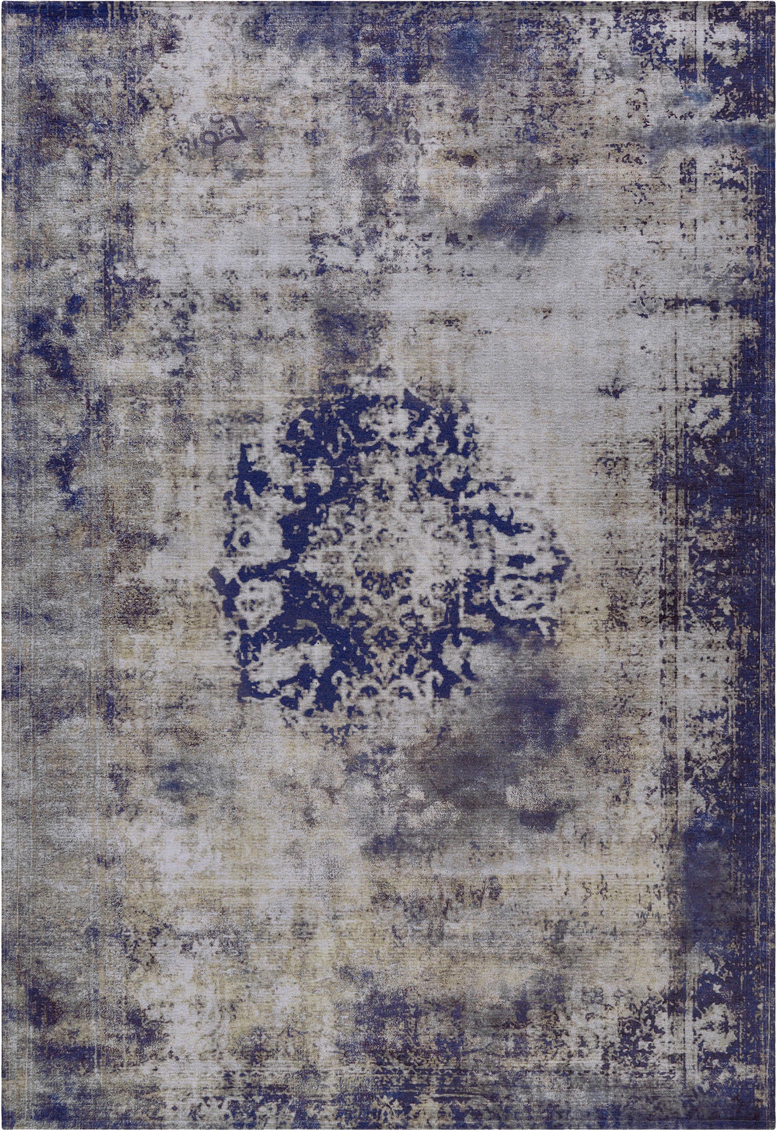 my home Vloerkleed Nelio Vintage-design, used look, korte pool, vloerkleed met randdessin