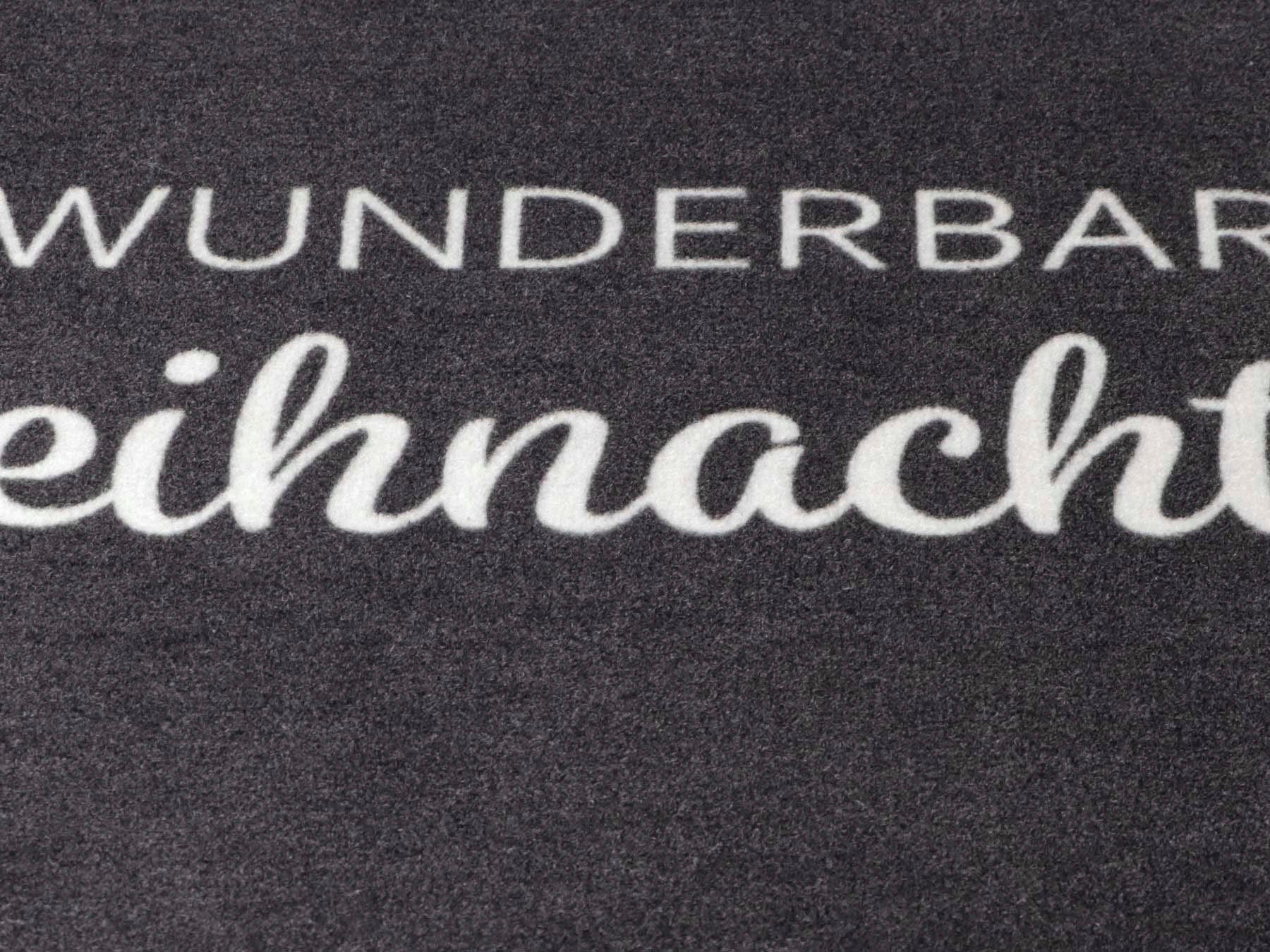 Primaflor-Ideen in Textil Mat Velvet - kersttijd Inloopmat, kerst, met tekst, wasbaar, antislip