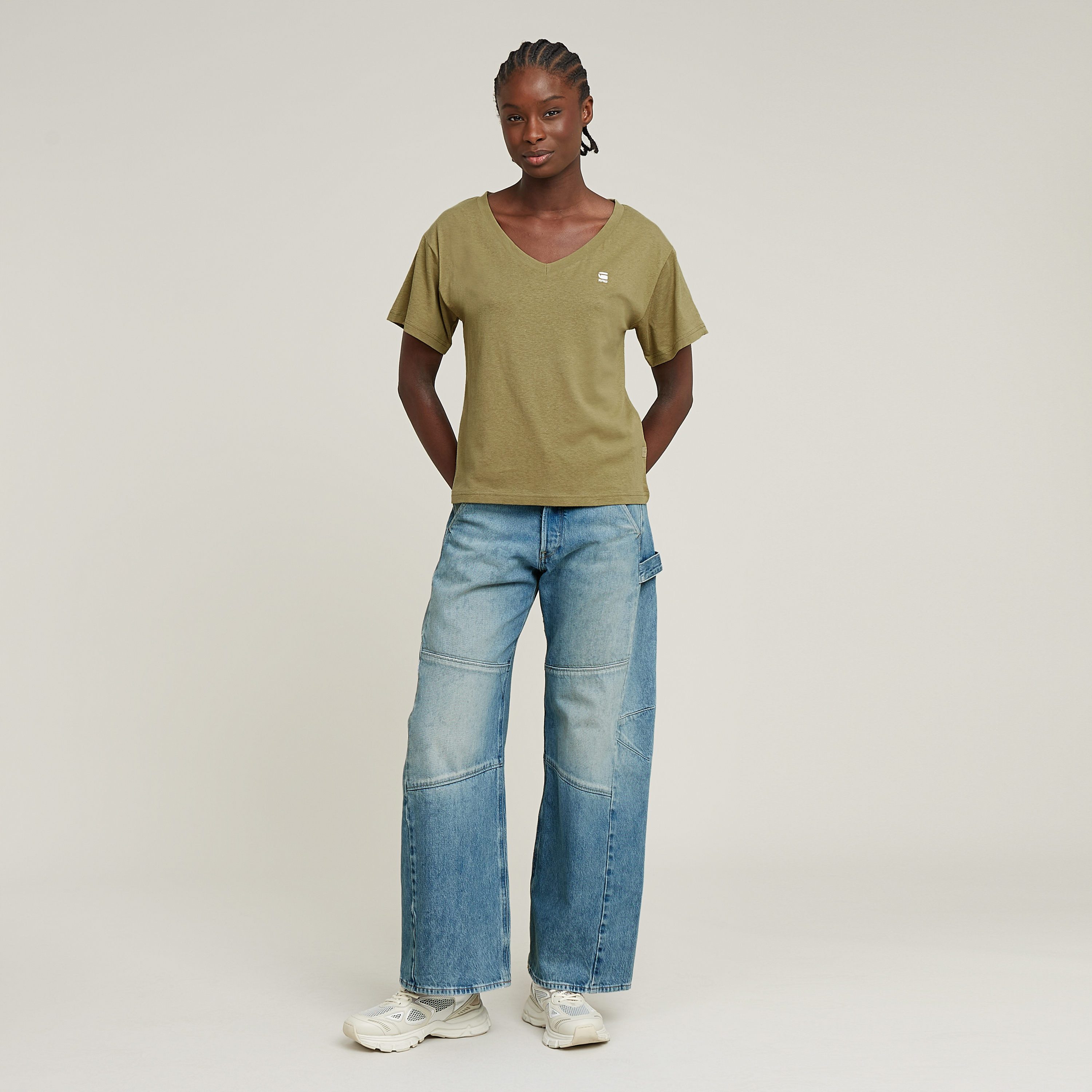 G-Star RAW Shirt met V-hals Open V Relaxed