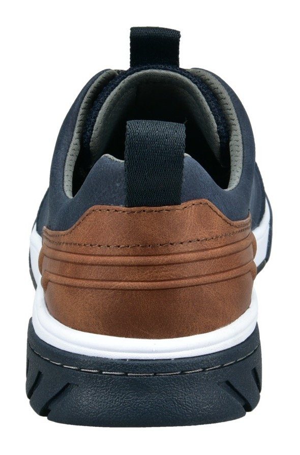 Bugatti Sneakers met label en contrastafwerking, vrijetijdsschoen, lage schoen, veterschoen