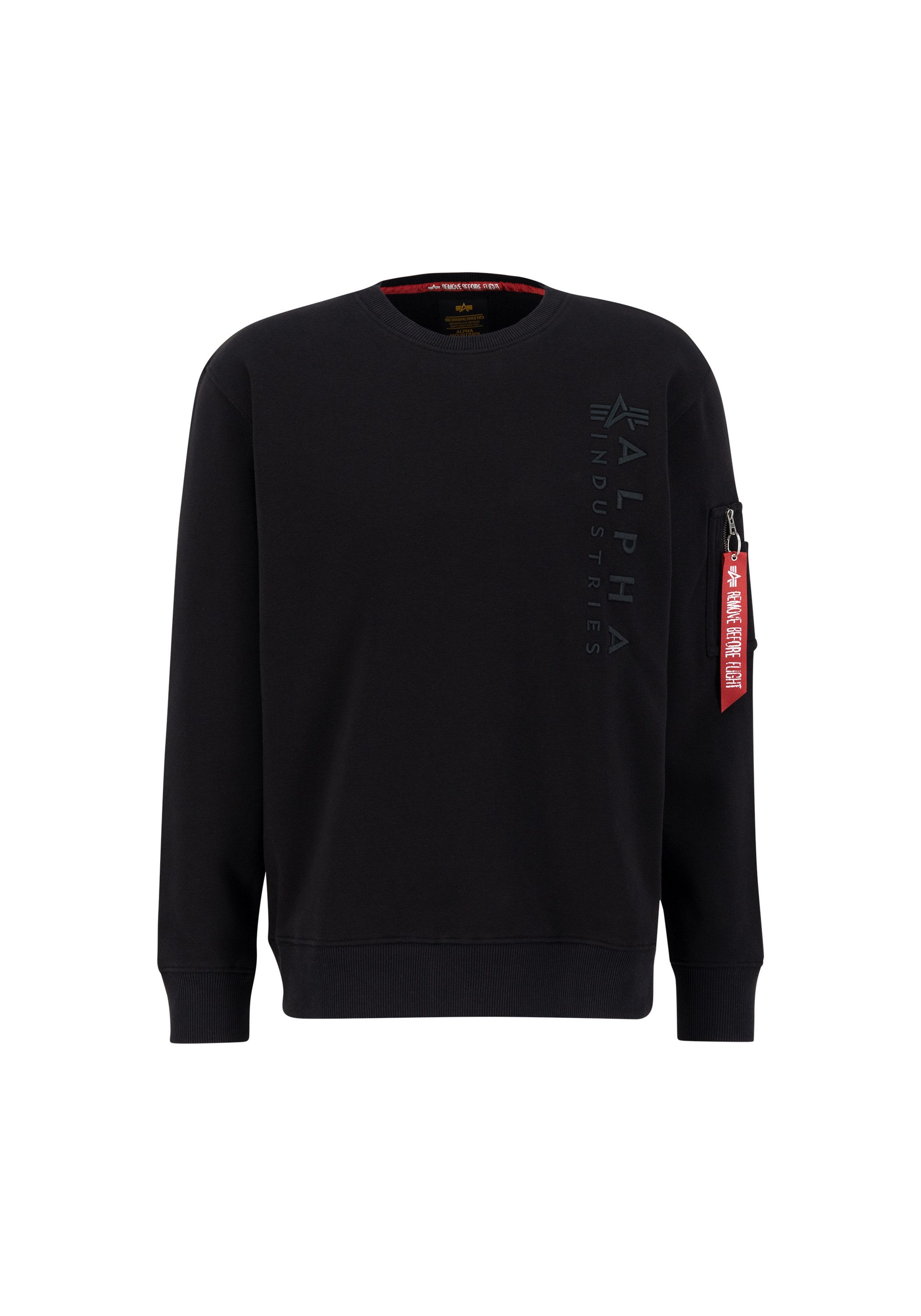 Alpha Industries Sweater Alpha Industries Men - Sweatshirts Embroidery Sweater heren sweaters maat L zwart