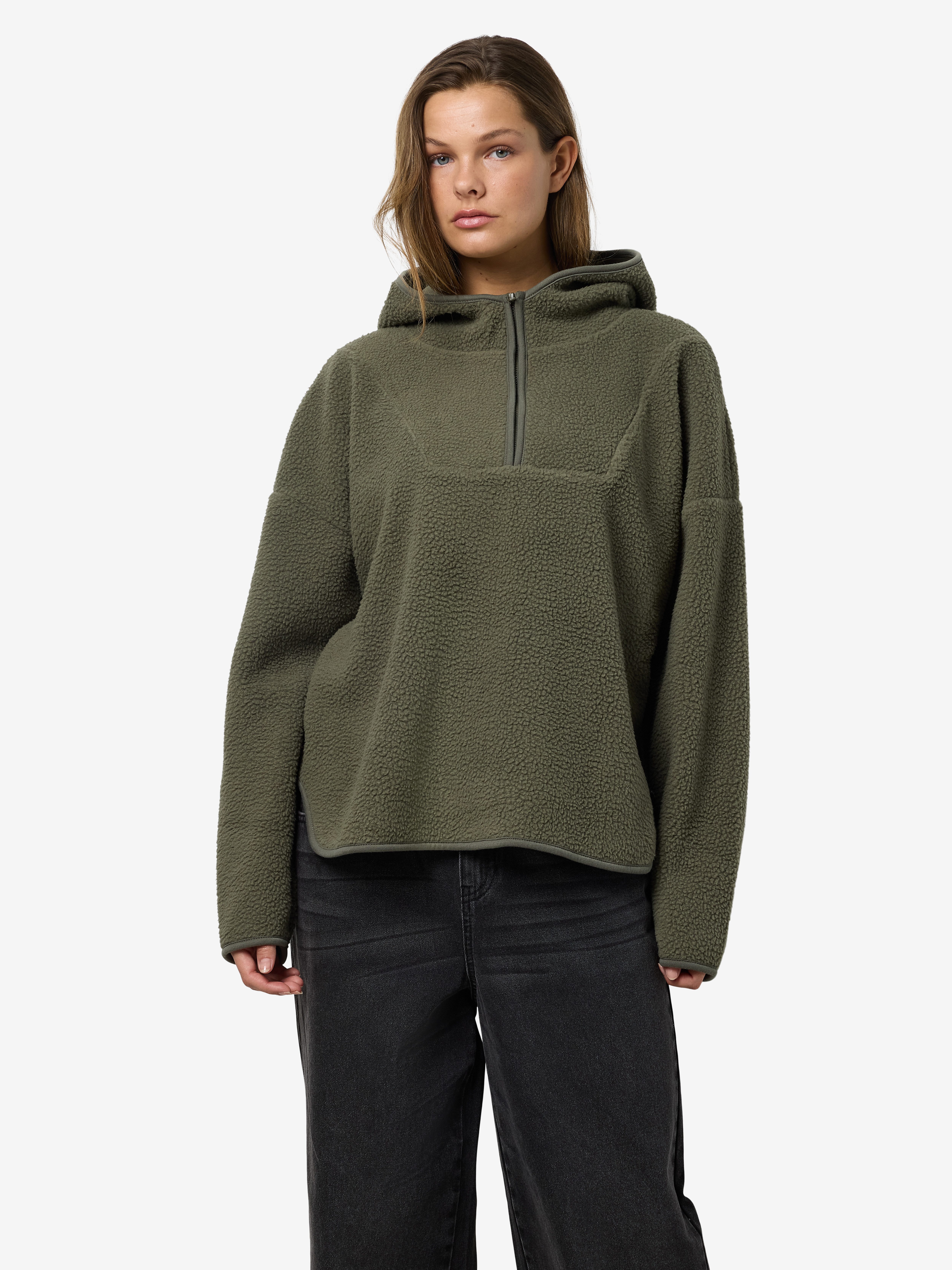 Noisy may Hoodie NMCOZY L/S HALFWAY ZIP SWEATER JRS NOOS