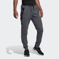 adidas sportswear sportbroek essentials camo print fleece broek grijs