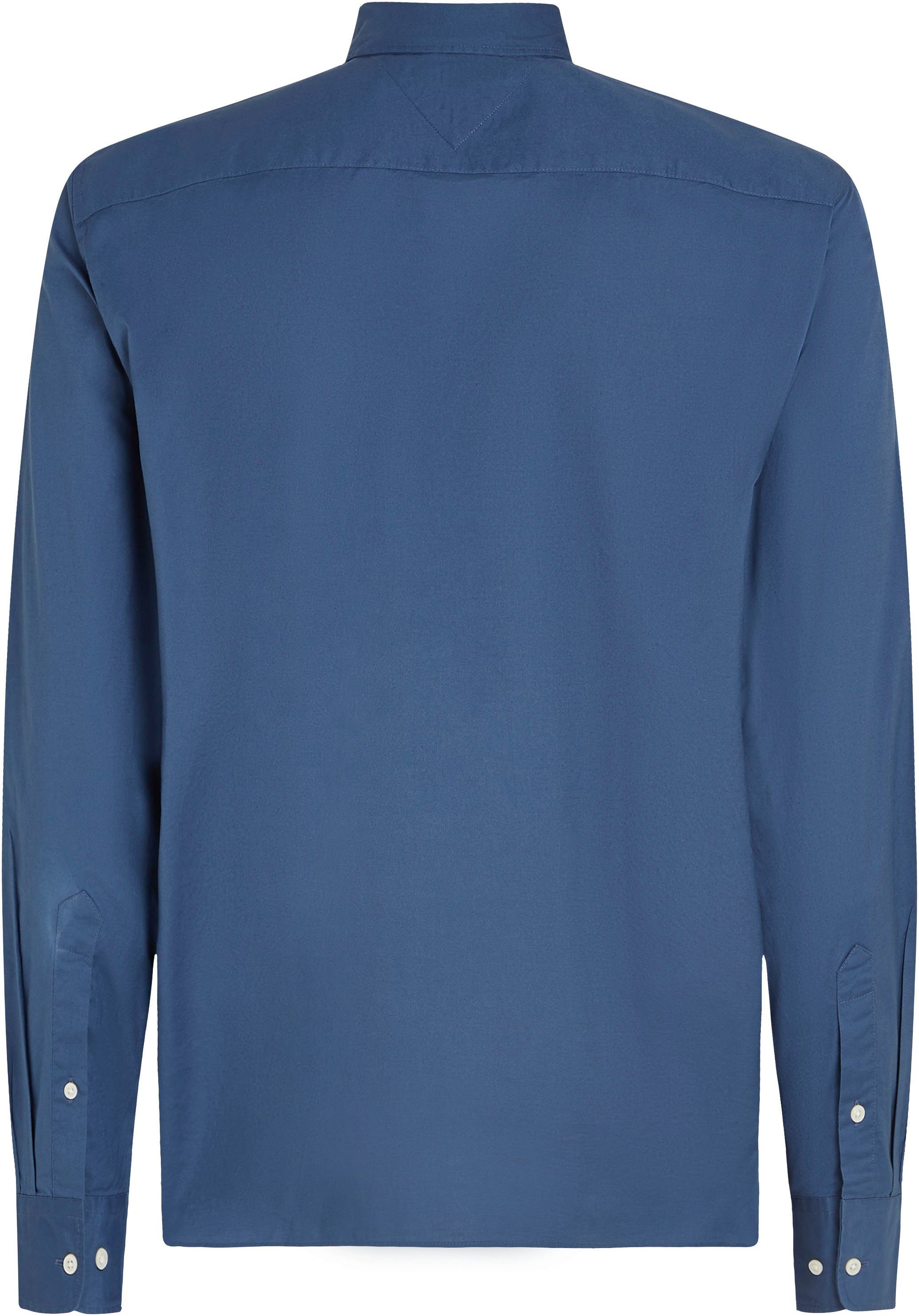 Tommy Hilfiger Overhemd met lange mouwen FLEX POPLIN RF SHIRT met labelschild binnenin de knoopsluiting (1-delig)