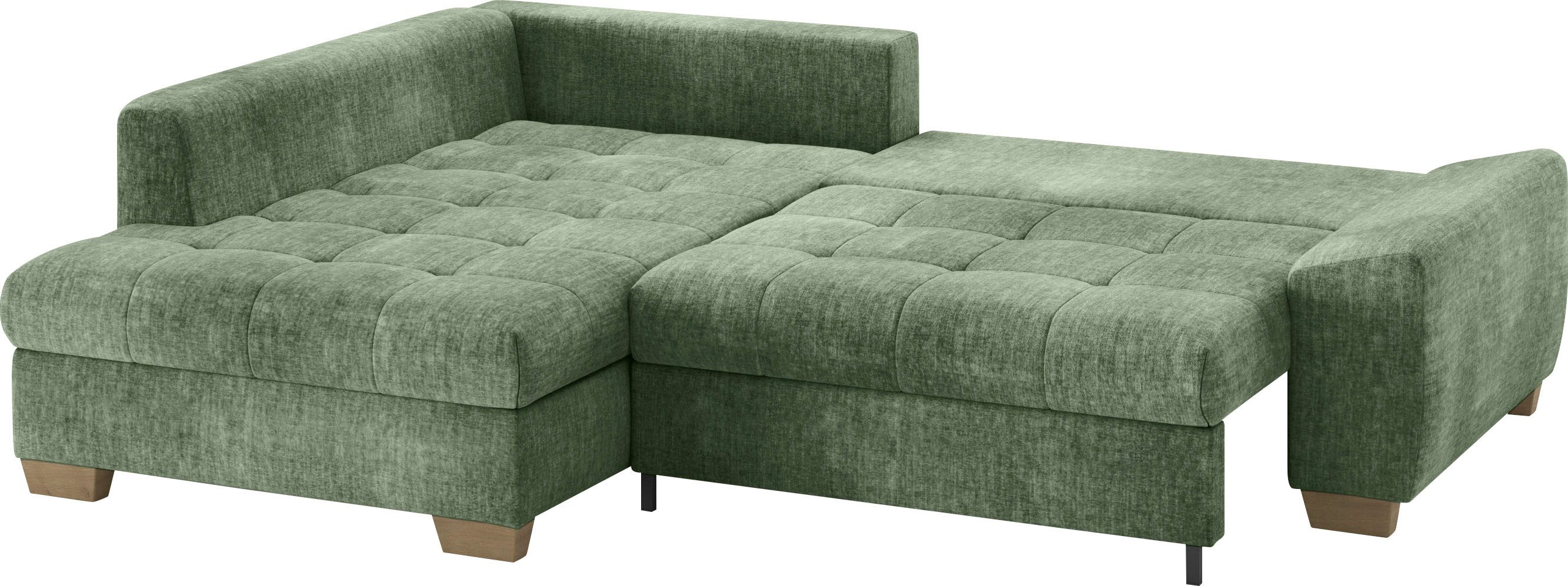 Mr. Couch Hoekbank Nikita II, L-vorm, tot 140kg per zitplaats belastbaar met koudschuim bekleding, optioneel met bed en bedlade