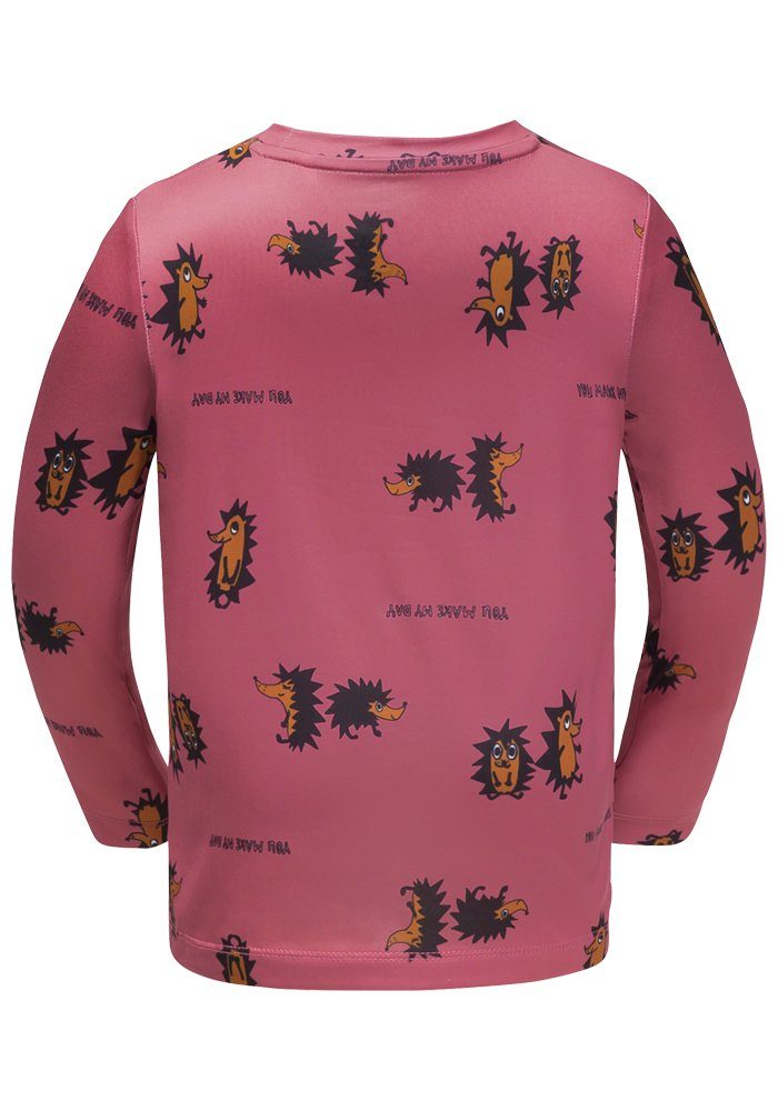 Jack Wolfskin Trui met ronde hals GLEELY PRINT LONGSLEEVE K