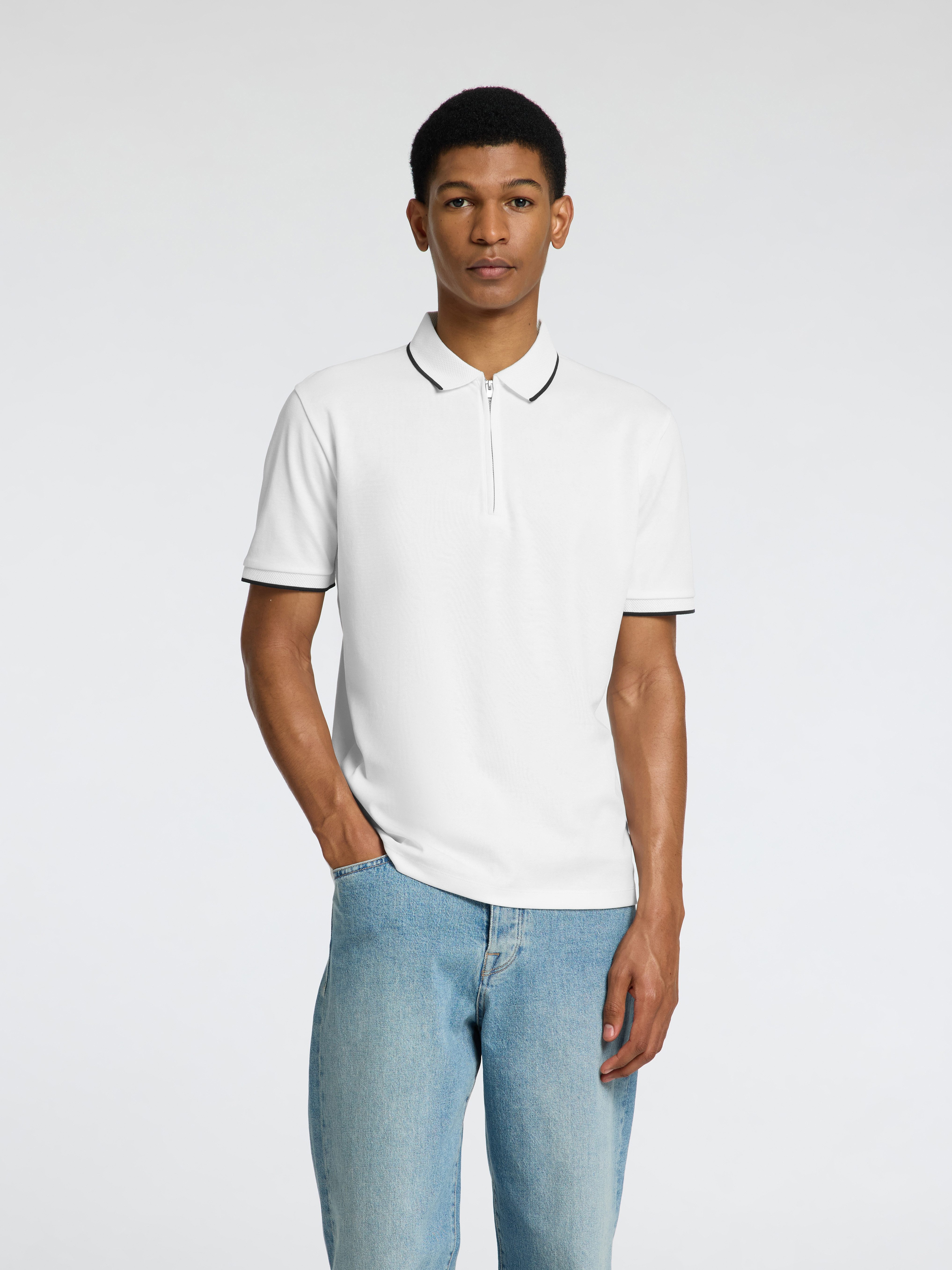 SELECTED HOMME Poloshirt SLHFAVE SPORT ZIP SS POLO NOOS