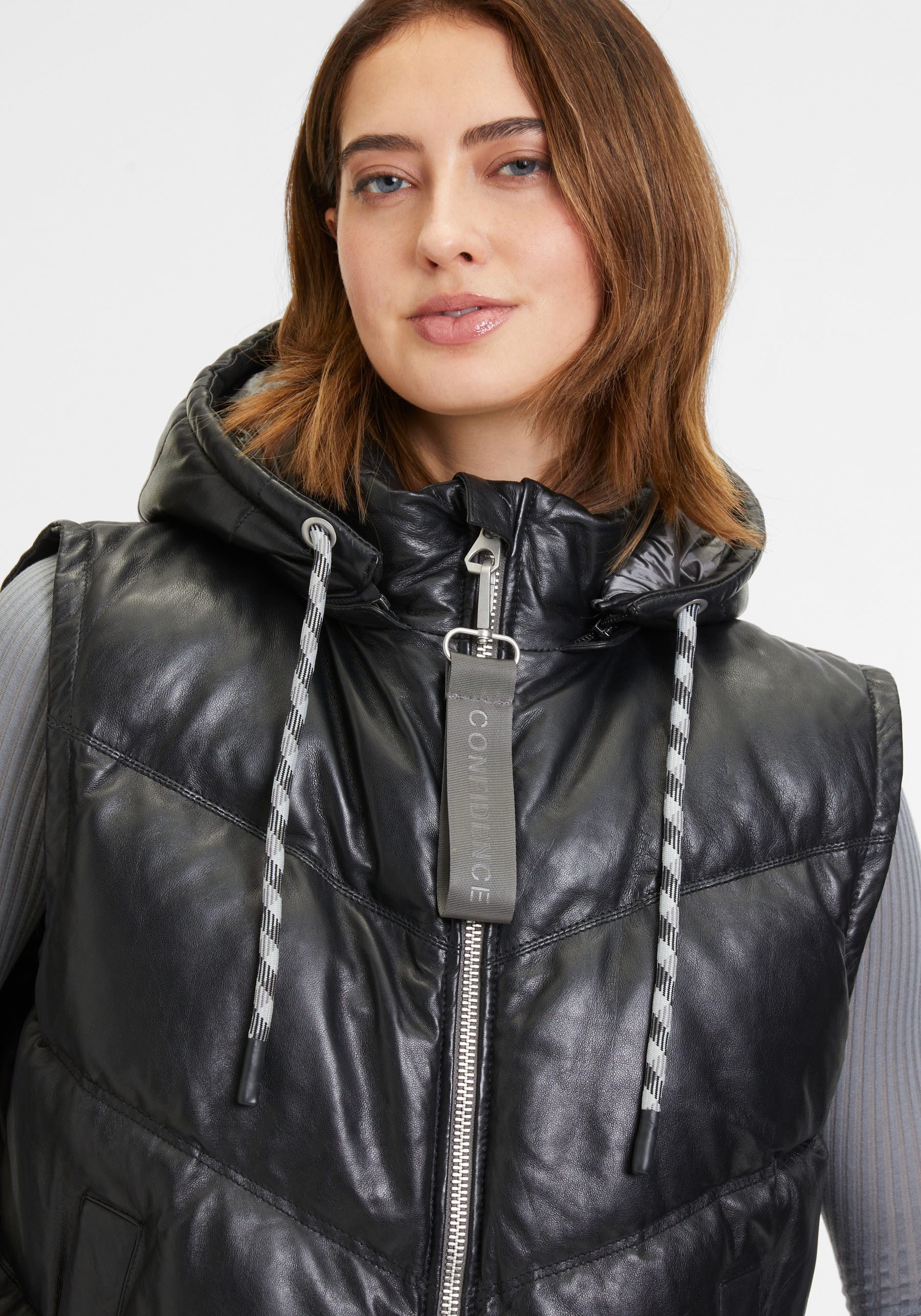 Gipsy Leren gilet GWNammi OS