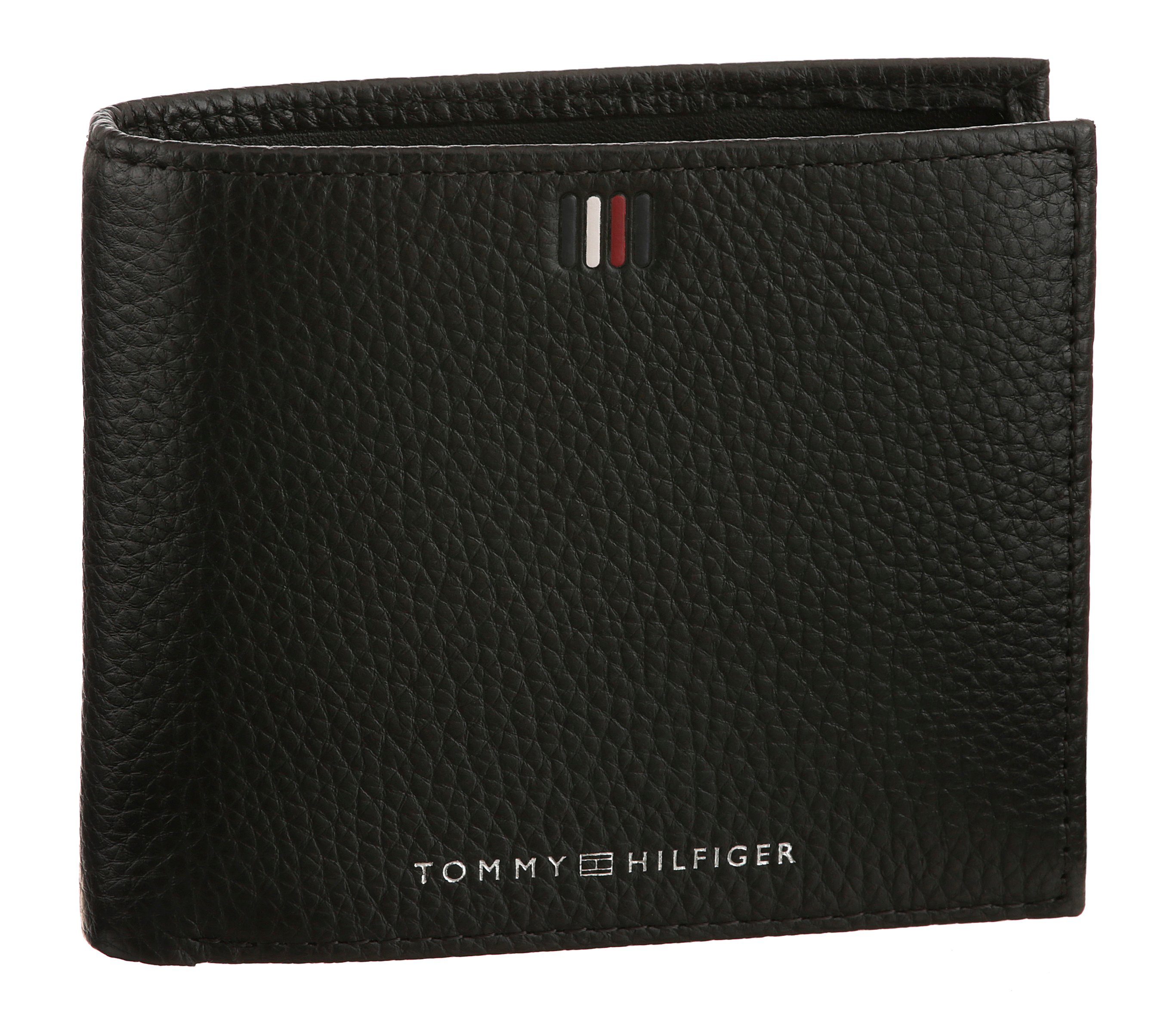 Tommy Hilfiger Elegante zwarte leren portemonnee met voldoende opbergruimte Black Heren