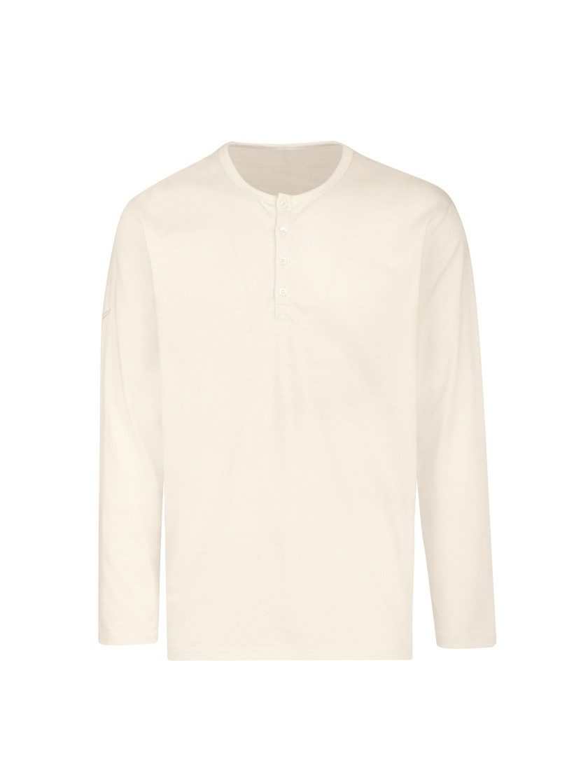 Trigema Longsleeve shirt met lange mouwen en knoopsluiting (1-delig)