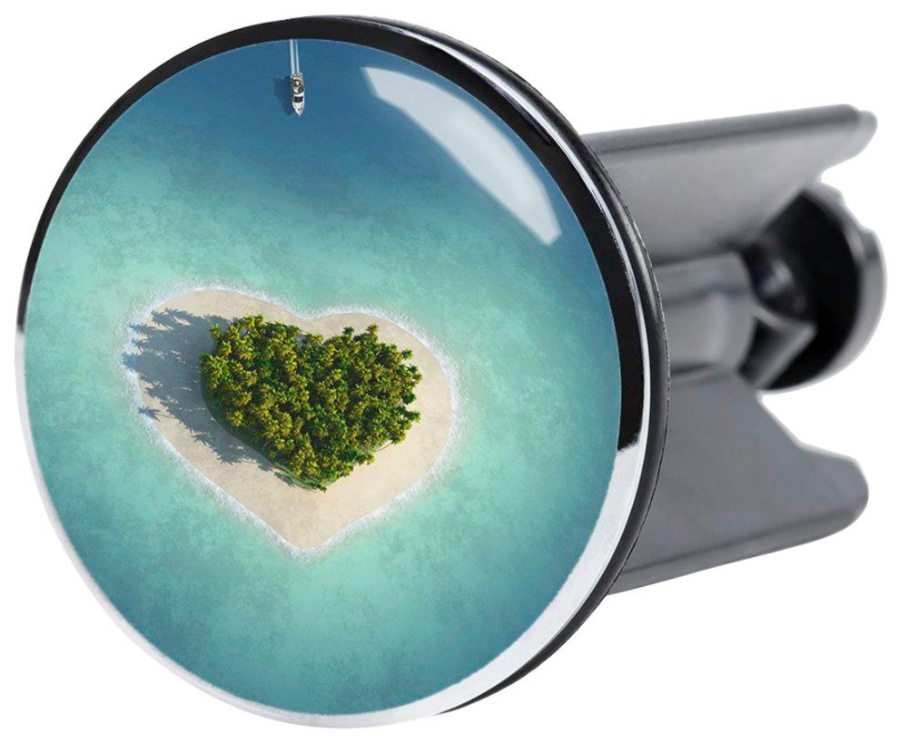 Sanilo Set badkameraccessoires Dream Island bestaand uit toiletzitting, badmat en wastafelplug (complete set, 3-delig)