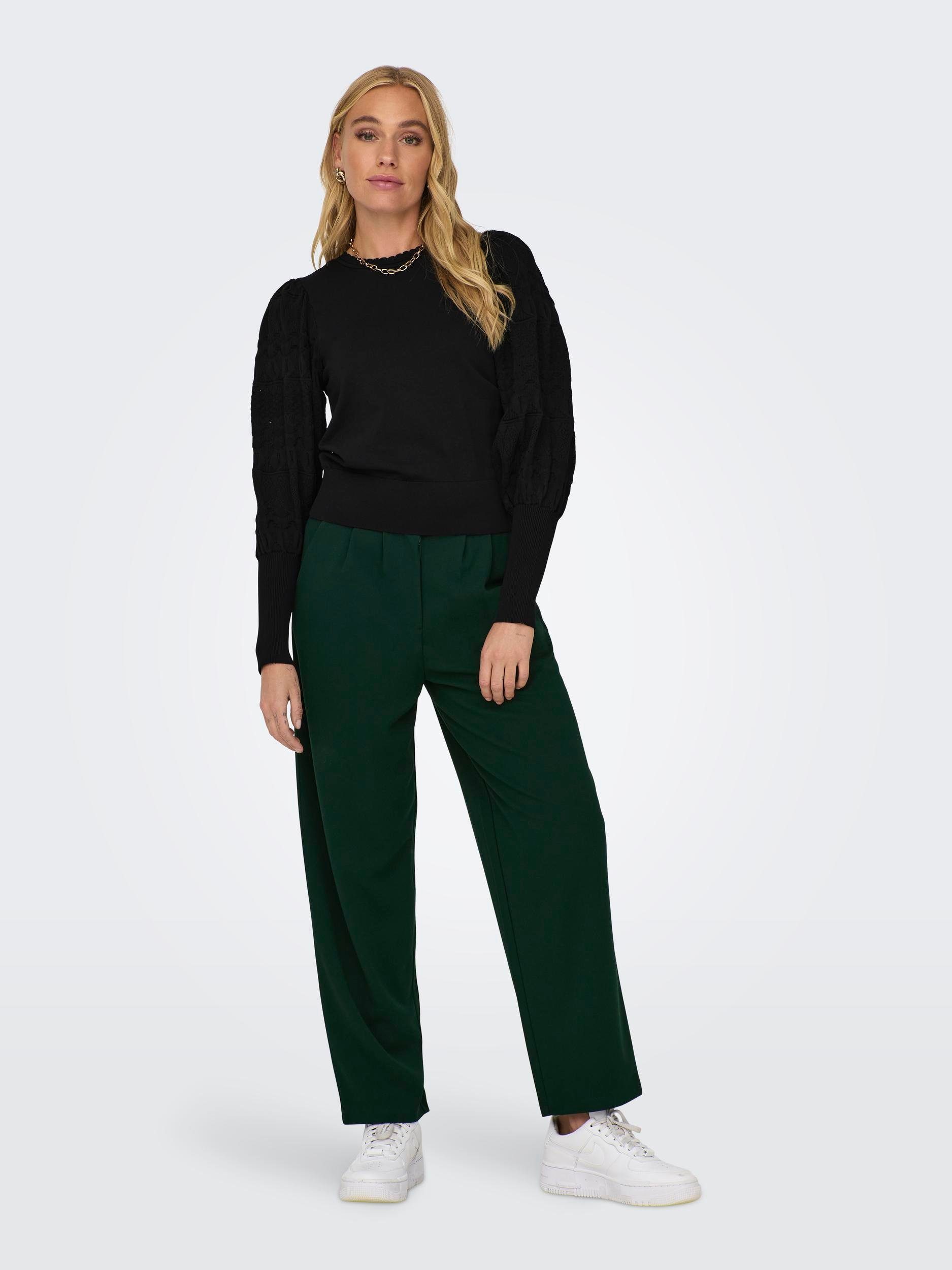 Only Trui met ronde hals ONLMELITA L/S O-NECK PULLOVER KNT NOOS