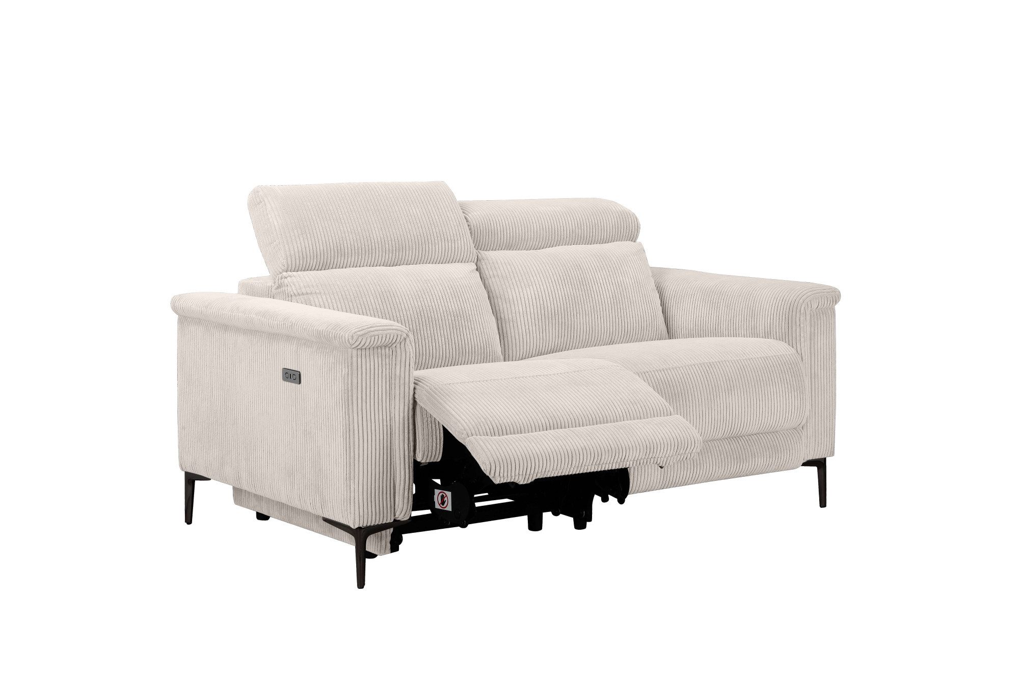 Places of Style 2-zitsbank Lund in Cord, met handmatige of elektrische