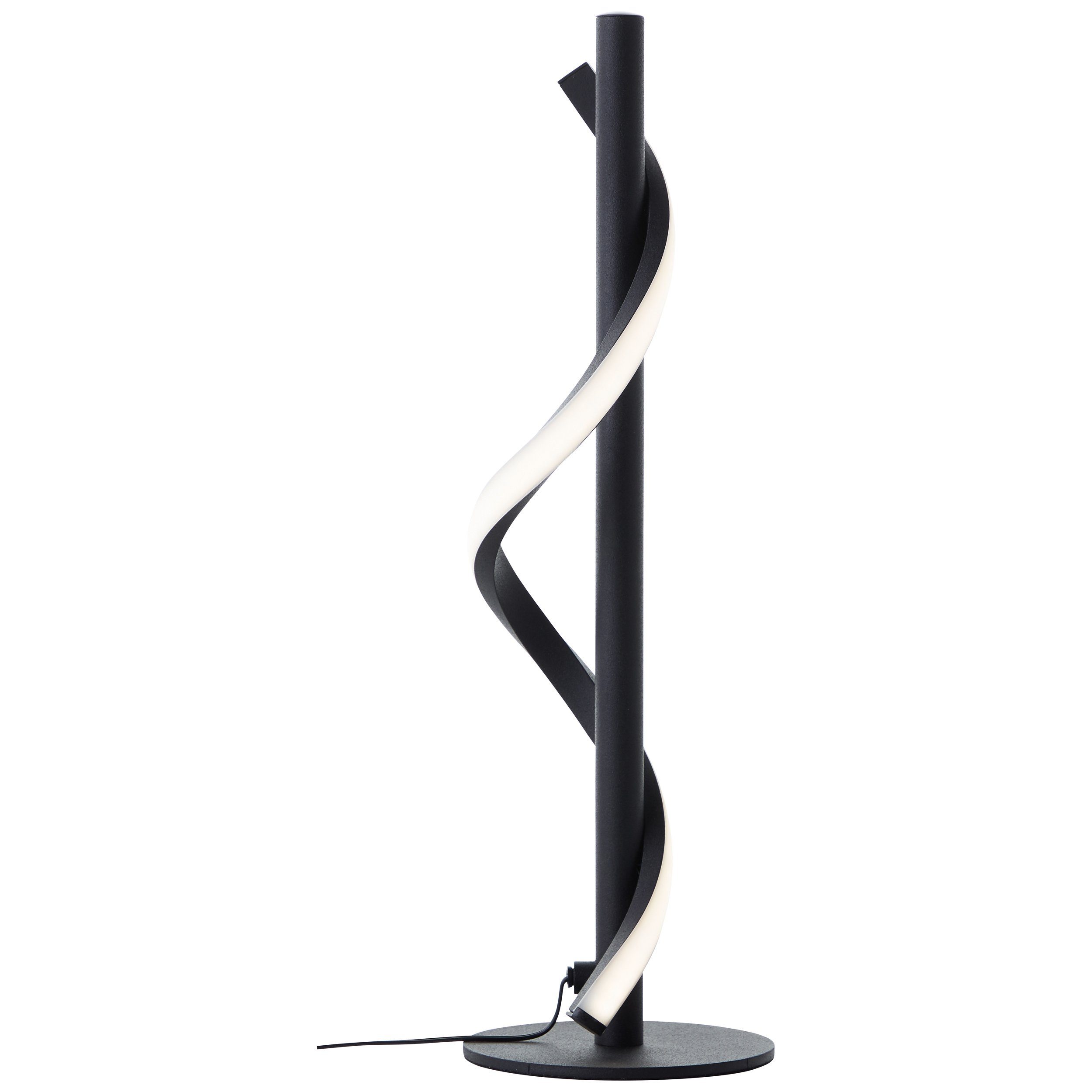 Brilliant Leuchten Led-tafellamp Eunice 40 x 12 cm, 700 lm, 4000 k, metaal, mat zwart