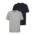 champion t-shirt 2pack crew-neck (set, 2-delig, set van 2) grijs
