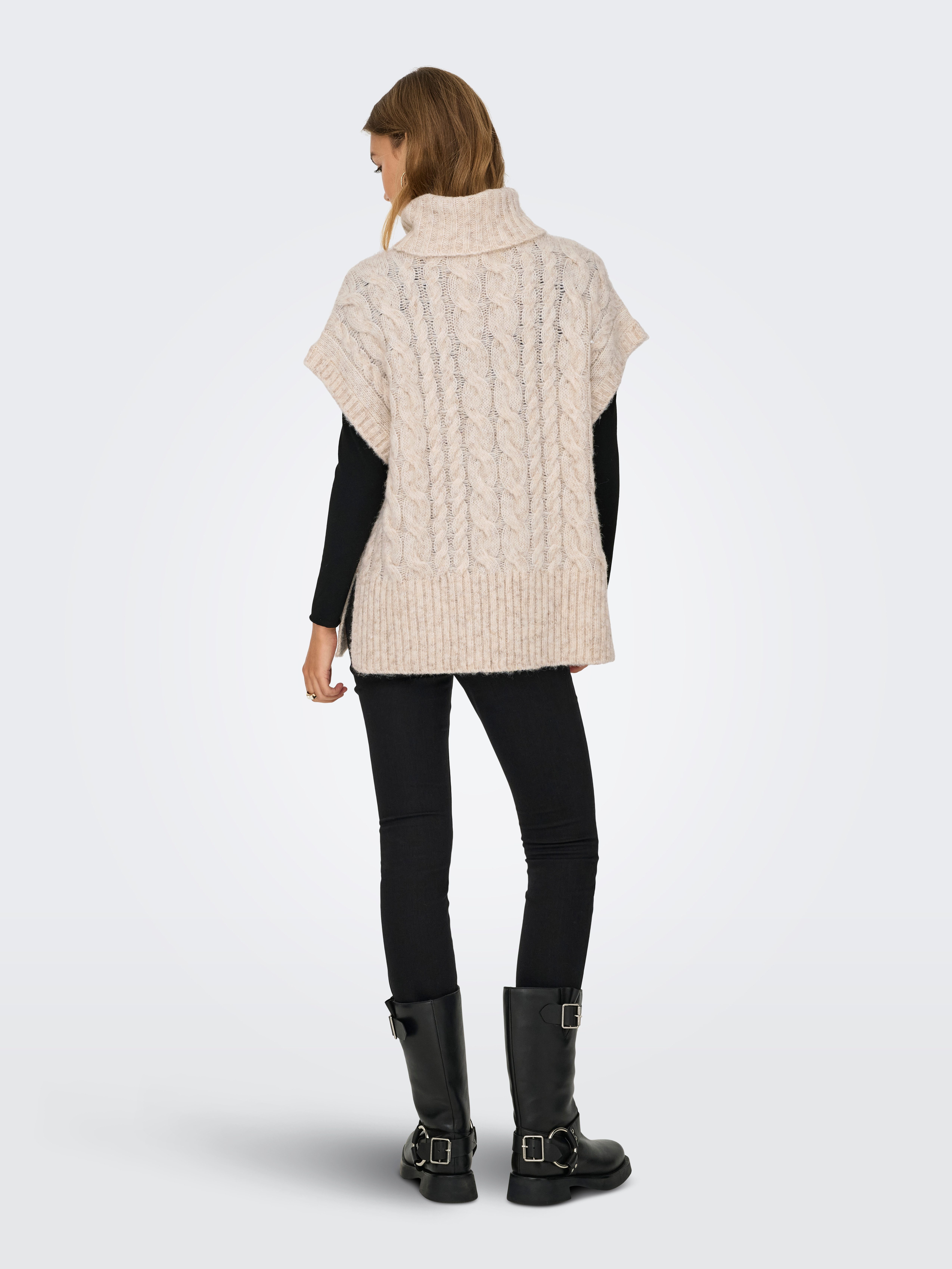 Only Gebreide trui ONLIDA LIFE SL ROLLNECK VEST CC KNT