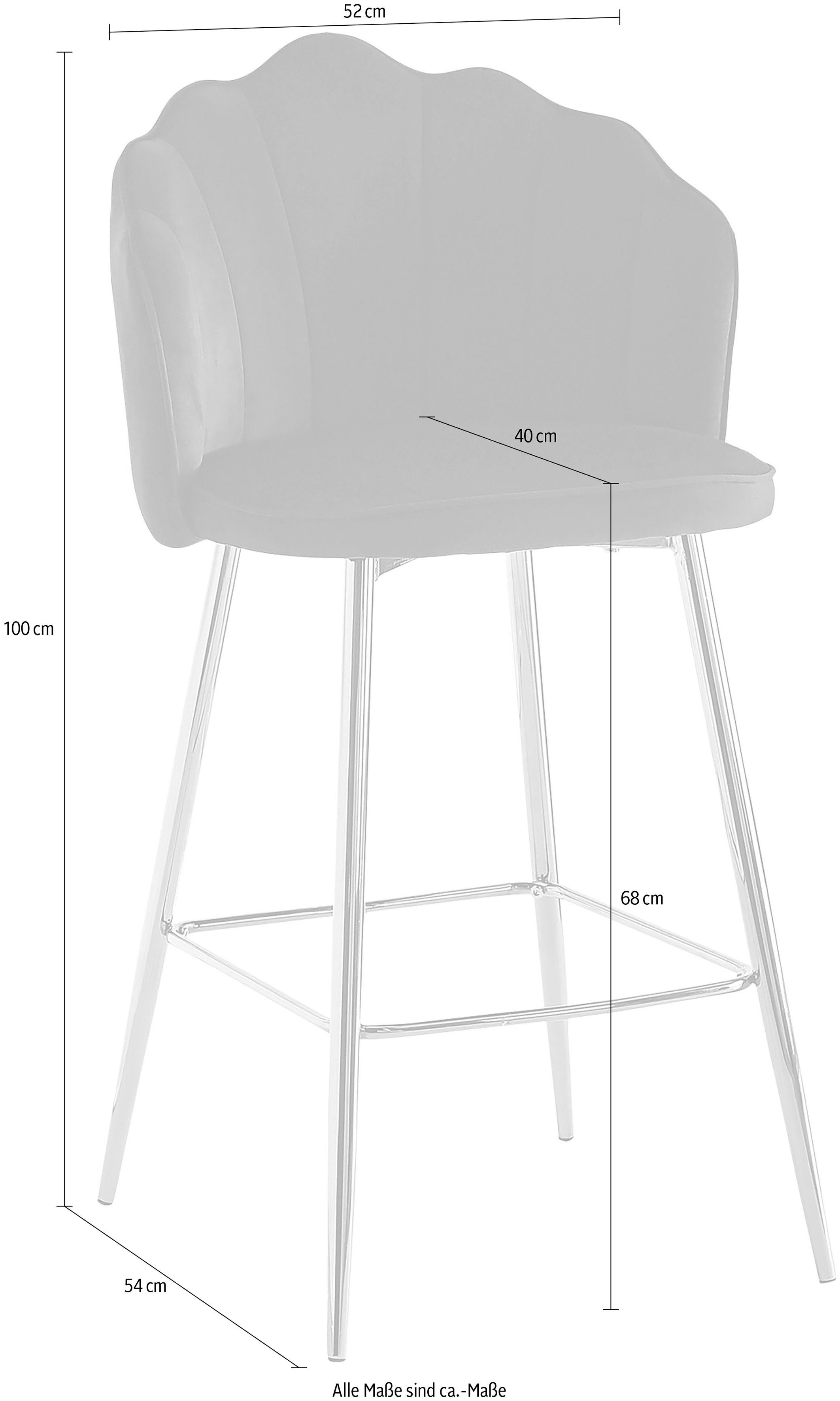 SalesFever Barkruk Clam opvallend schelpdesign