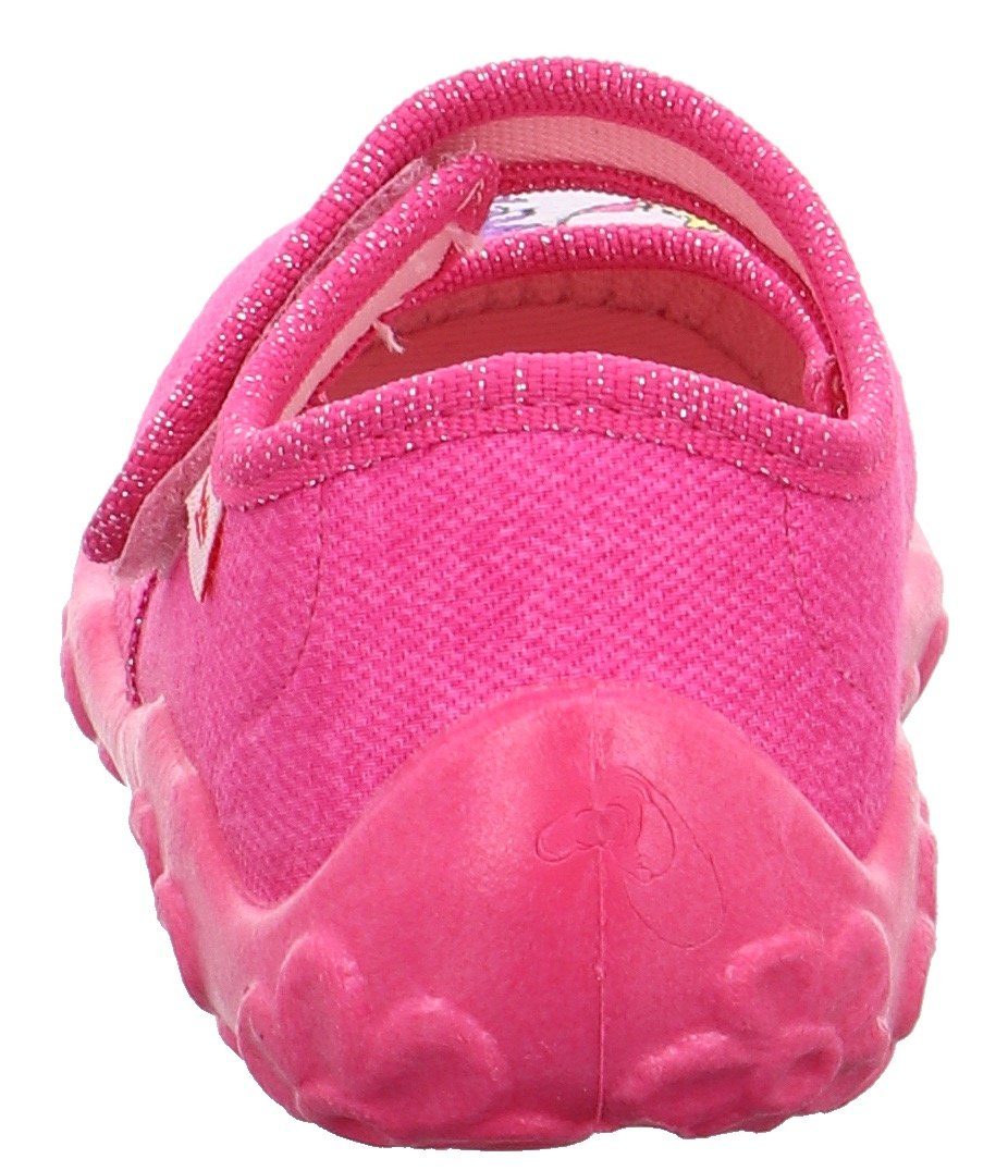 Superfit Pantoffels BONNY WMS: middel , kleuterschoen met eenhoorn-print, maat sjabloon te downloaden