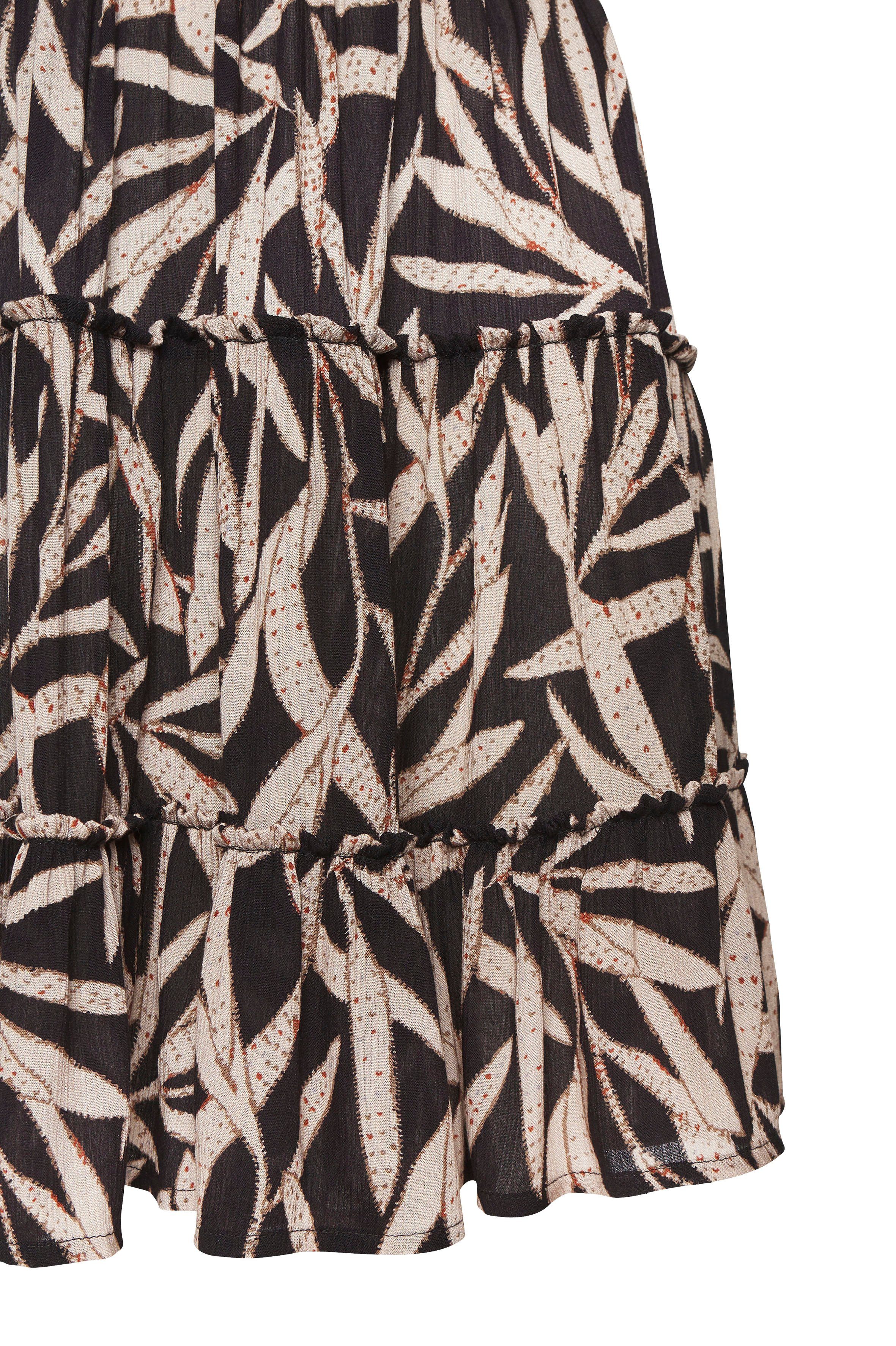s.Oliver RED LABEL Beachwear Zomerjurk met alloverprint luchtige strandjurk met volant