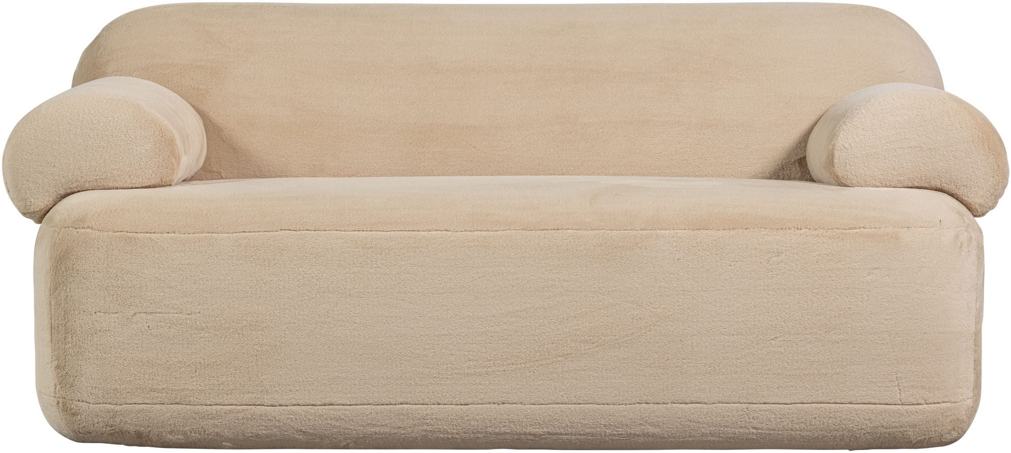 WOOOD 2-Zits Bankje Jolie Velvet Naturel 80x183x95