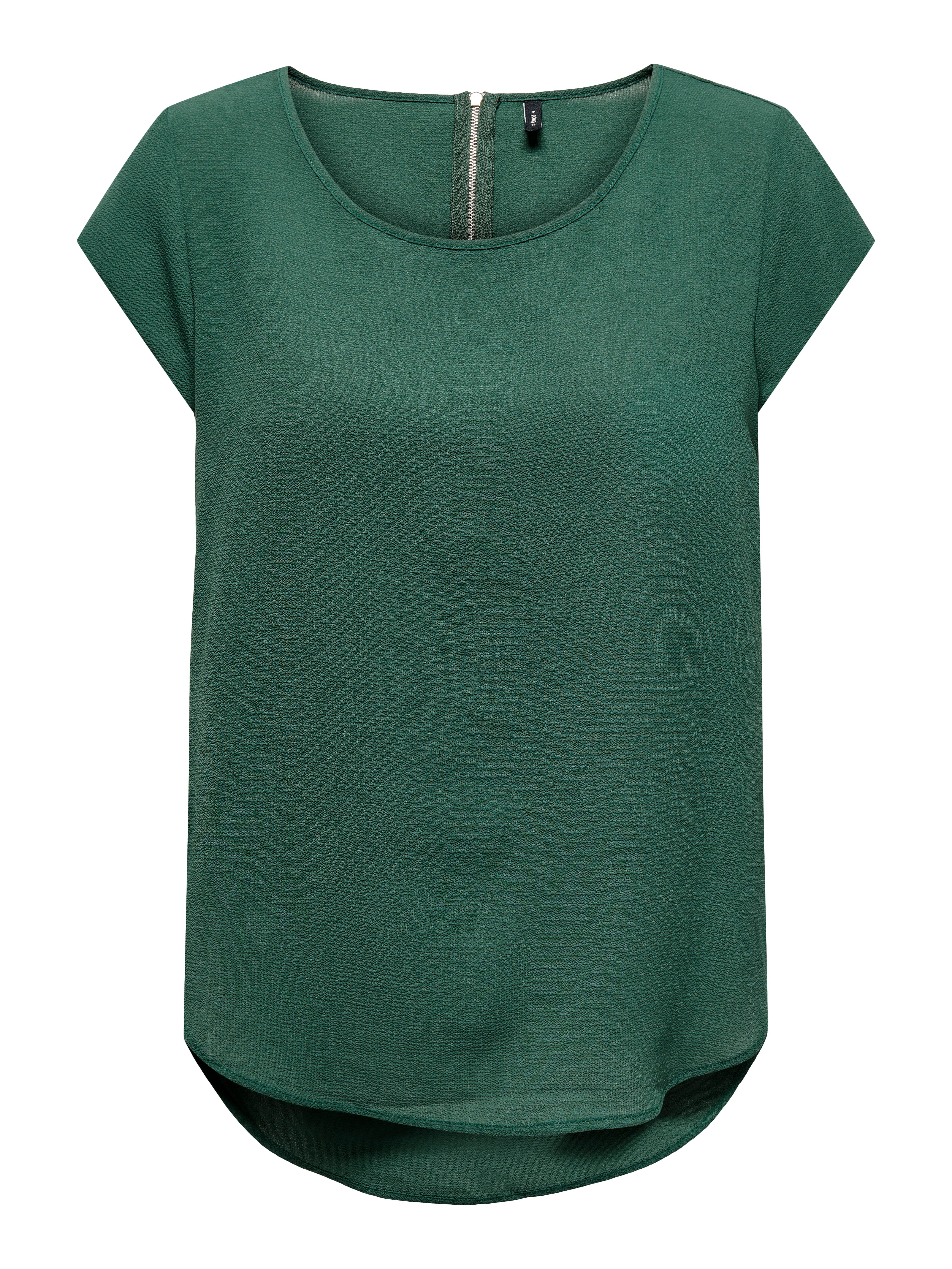 Only Blouse met korte mouwen ONLVIC S S SOLID TOP NOOS PTM