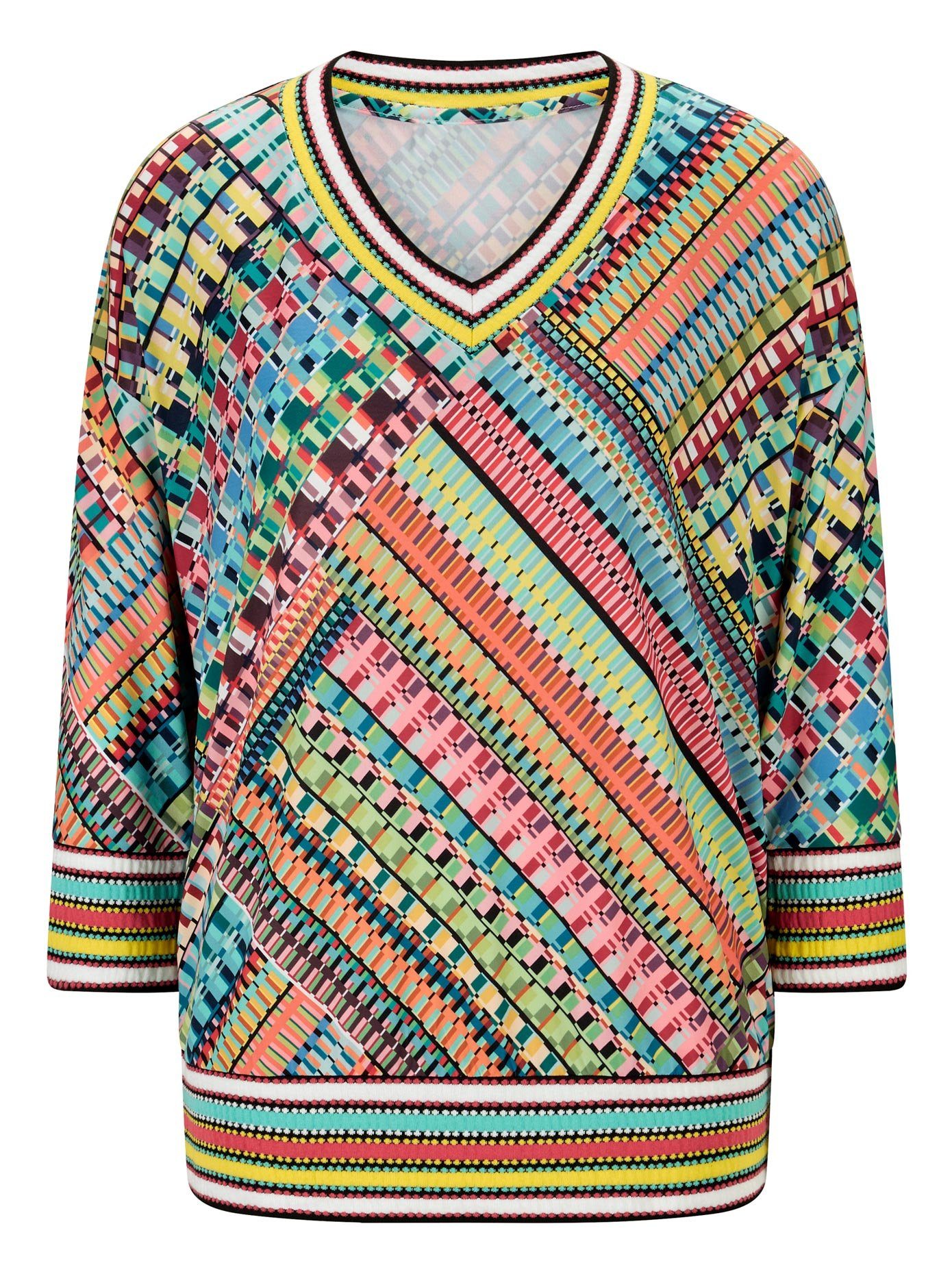 heine Shirt met 3/4-mouwen Gedessineerd shirt (1-delig)