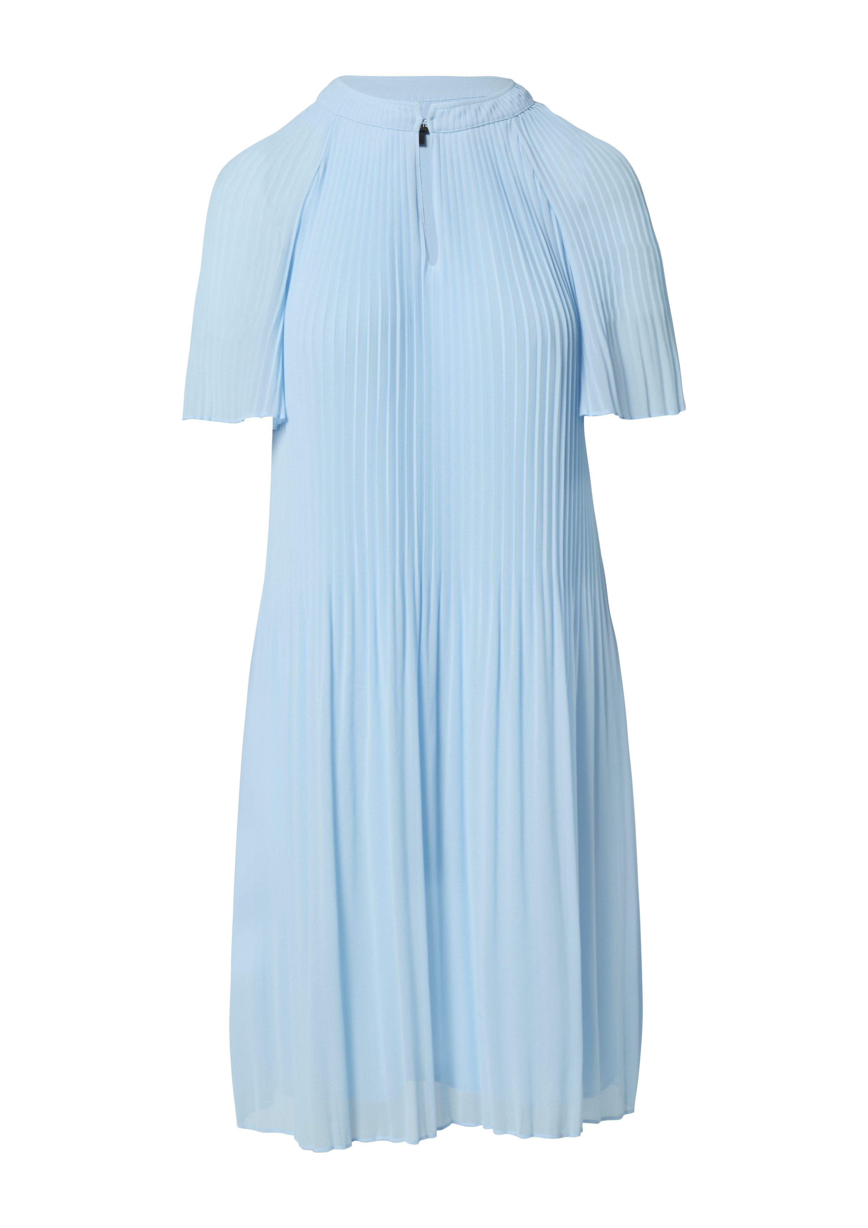 Comma Midi-jurk gemaakt van chiffon, met plissé-vouwen