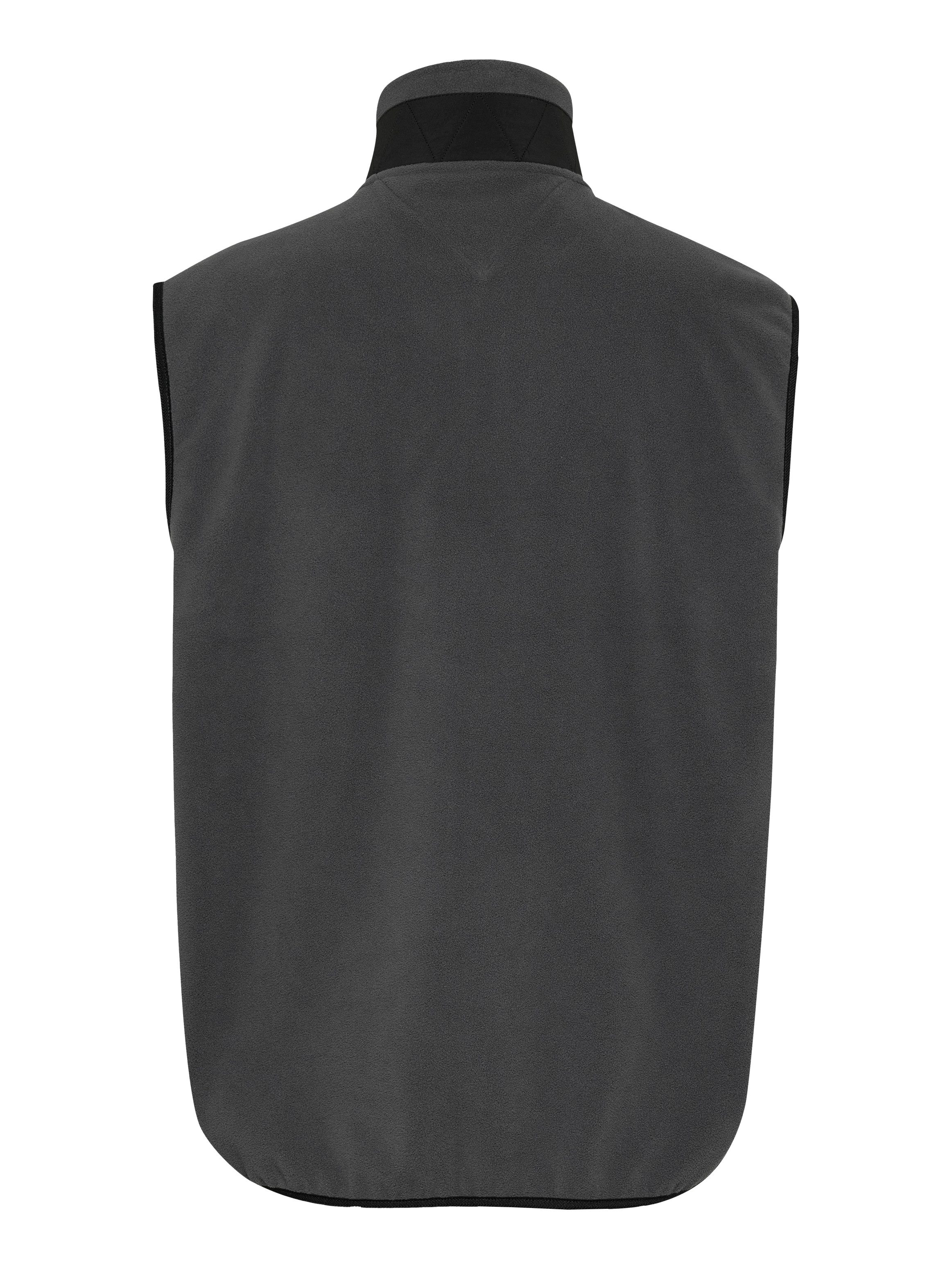 Tommy Jeans Plus Mouwloos fleecevest TJM POLAR FLEECE VEST EXT Grote maten, met contrasterende details
