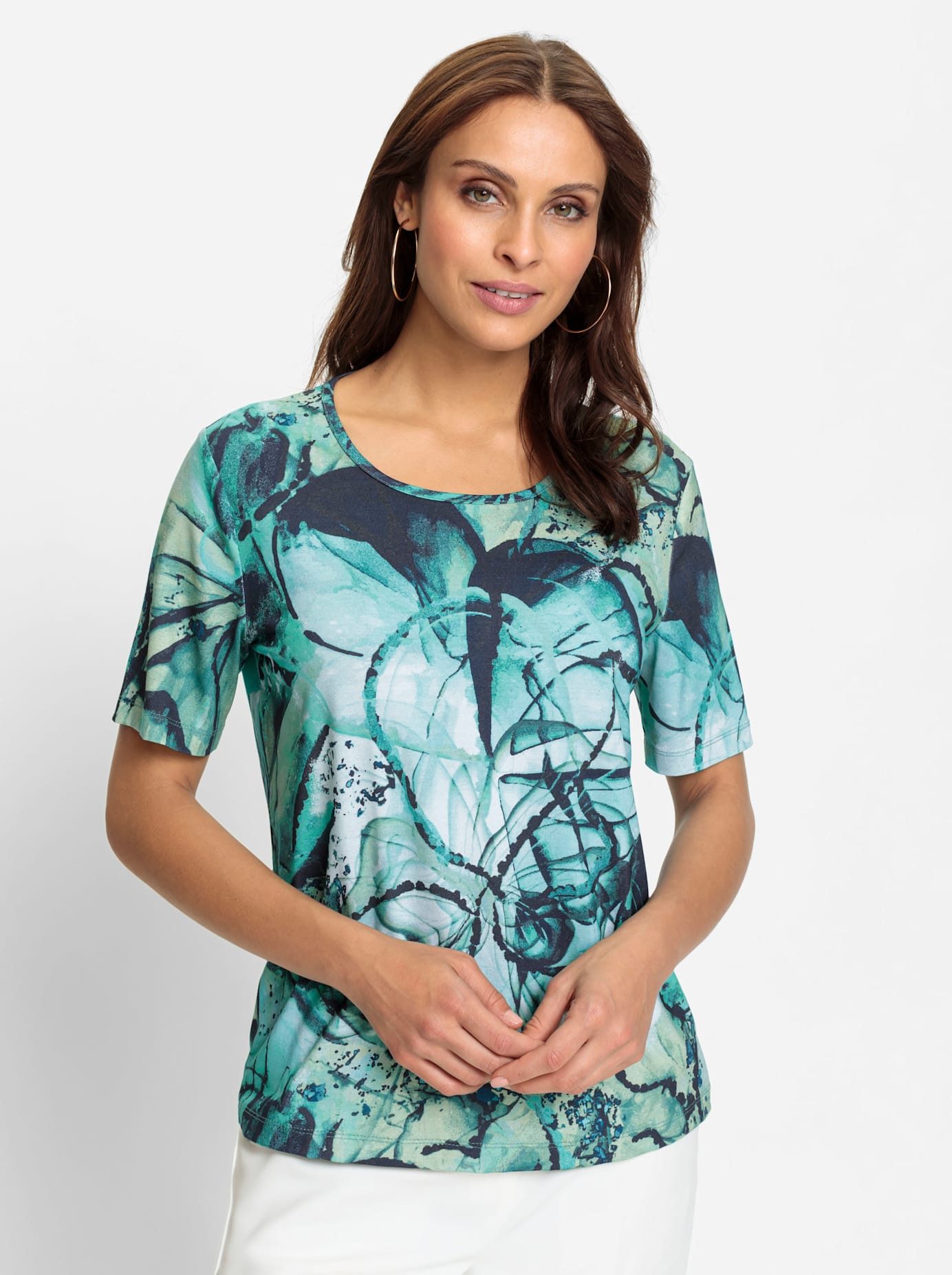 Lady Shirt met print Shirt met korte mouwen (1-delig)