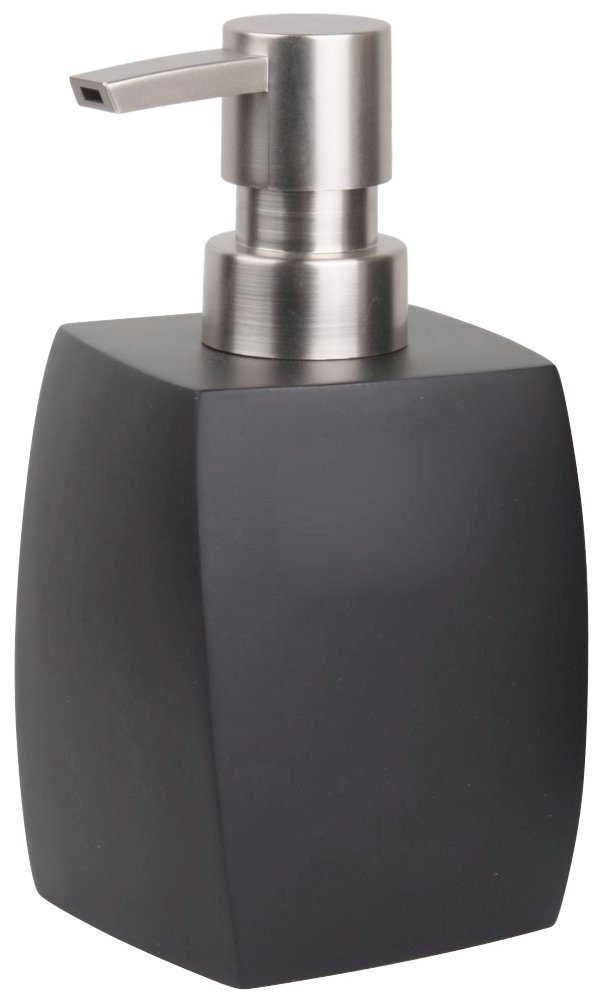 Sanilo Set badkameraccessoires Wave Black bestaand uit zeepdispenser en toiletborstel, mat (combi-set, 2-delig)