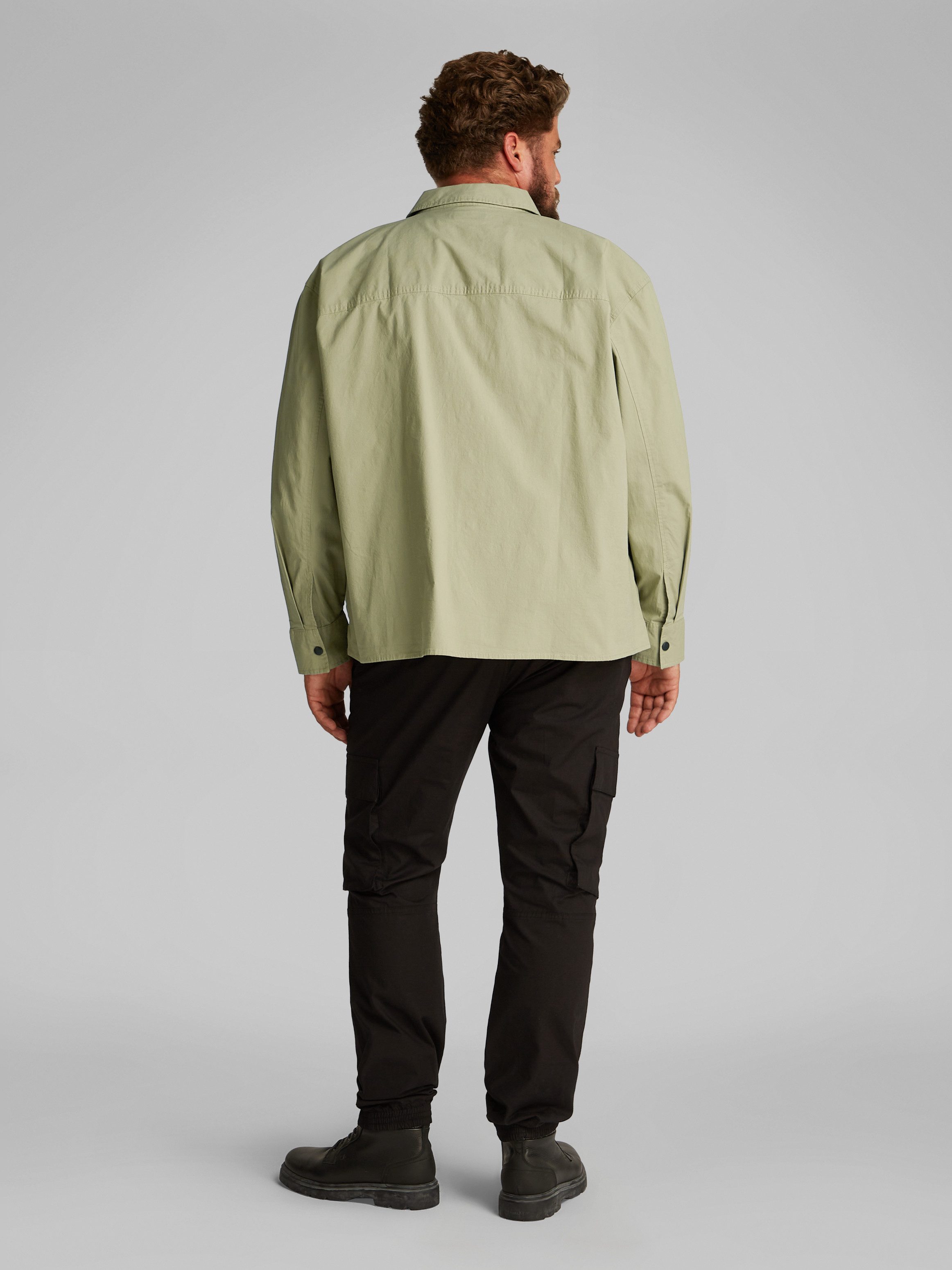 Calvin Klein Jeans Plus Overhemd met lange mouwen PLUS CARGO OVERSHIRT