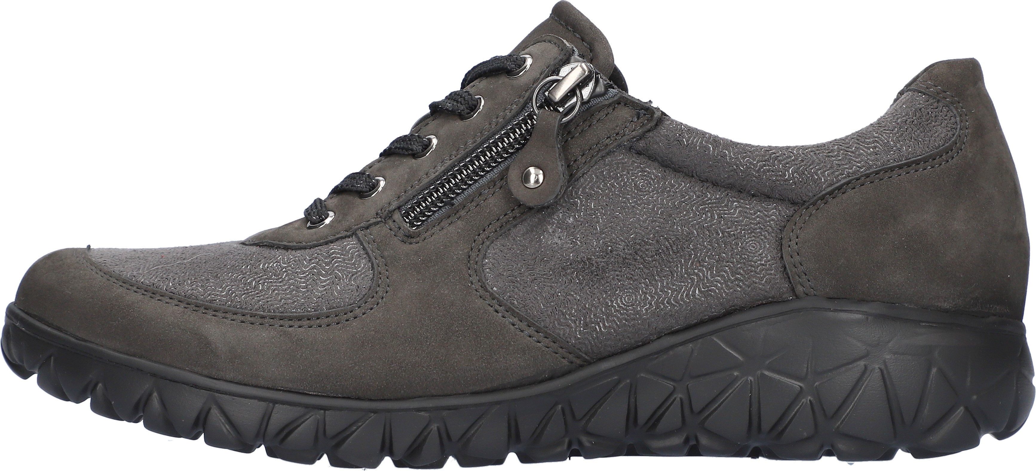 Waldläufer Sneakers HAVY-SOFT vrijetijdsschoen, lage schoen, veterschoen in comfortwijdte h = zeer breed