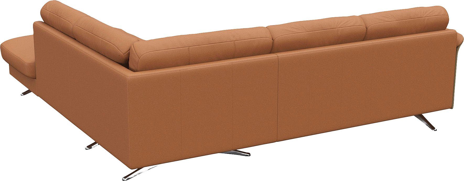 FLEXLUX Hoekbank Glow, super comfortabel door hoogwaardige zitconstructie met binnenvering, L-vorm