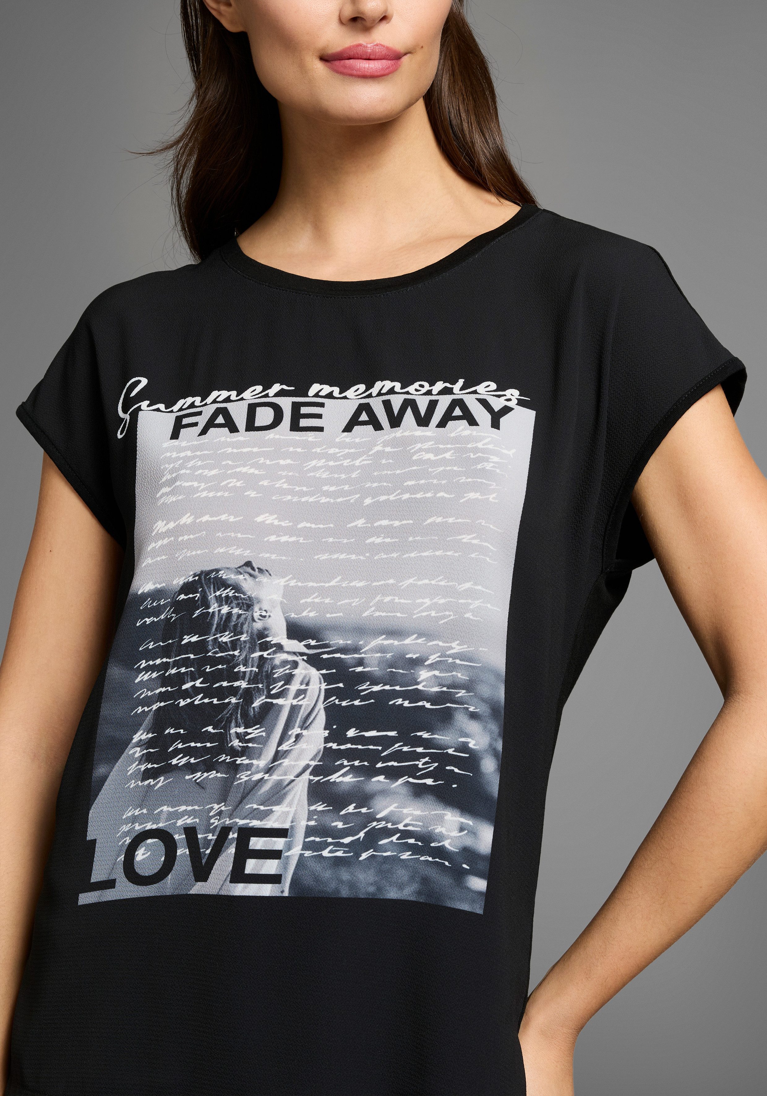 Laura Scott Shirtblouse met zomerse fotoprint - nieuwe collectie
