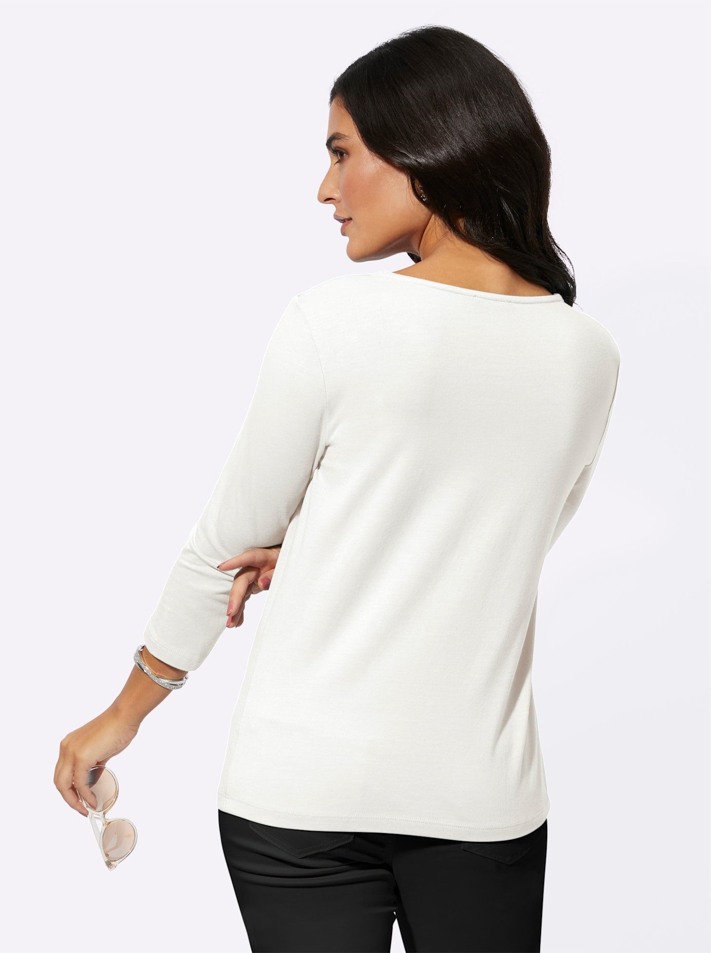 Creation L Shirt met 3/4 mouwen Modal-mix-shirt (1-delig)