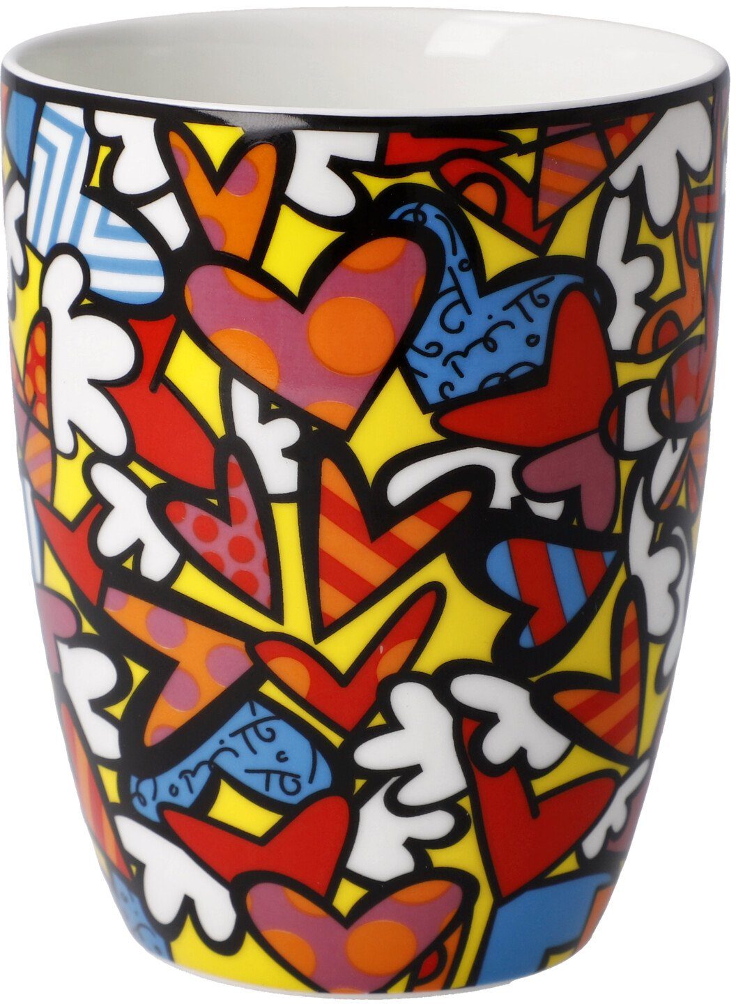Goebel Kopje Britto Pop Art, kunstenaarsbeker, Romero Britto - Alles wat we nodig hebben is liefde
