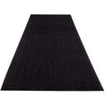 carpet city vloerkleed fancy korte pool, uni, 3d-look, zigzag-look, voor woonkamer  slaapkamer zwart