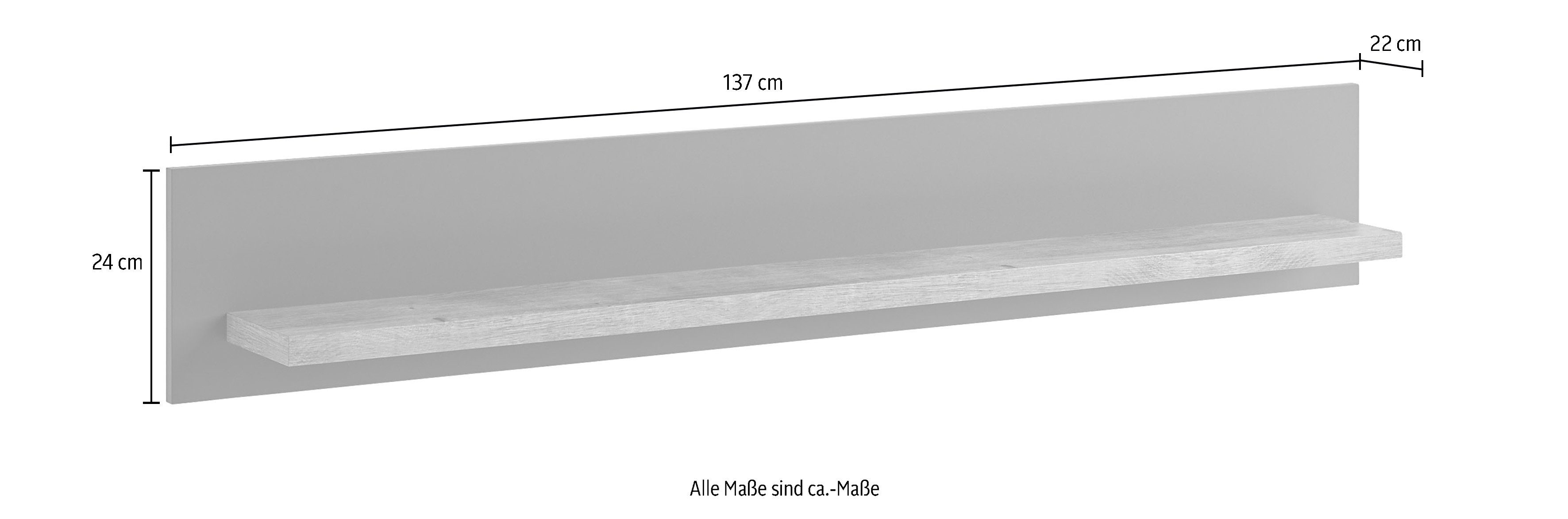 set one by Musterring Wandrek Lancaster Breedte 150 of 180 cm, plank van eikenhout