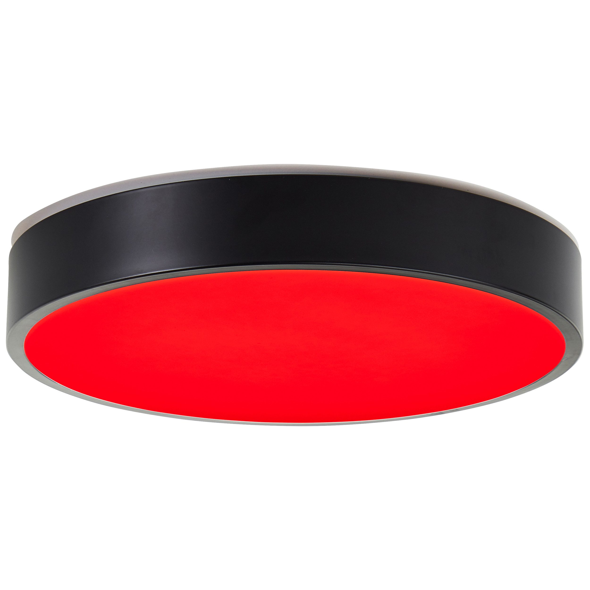 Brilliant Leuchten Led-plafondlamp VADIN Tuya app bestuurbaar, 33 cm, RGB, 2300 lm, dimbaar, 3000-6500 K, zwart