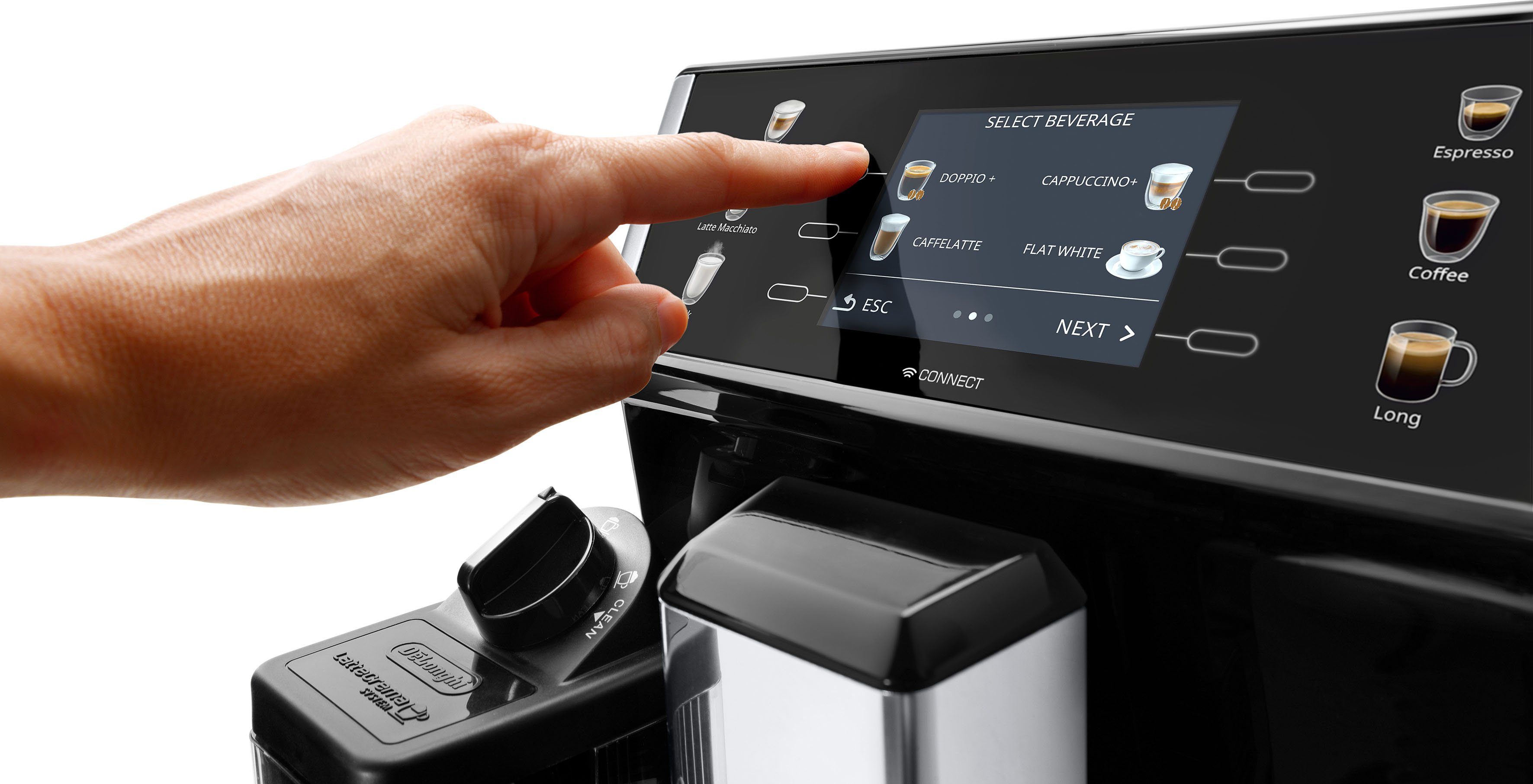 De'Longhi Volautomatisch koffiezetapparaat PrimaDonna Class ECAM 550.65.SB, zwart