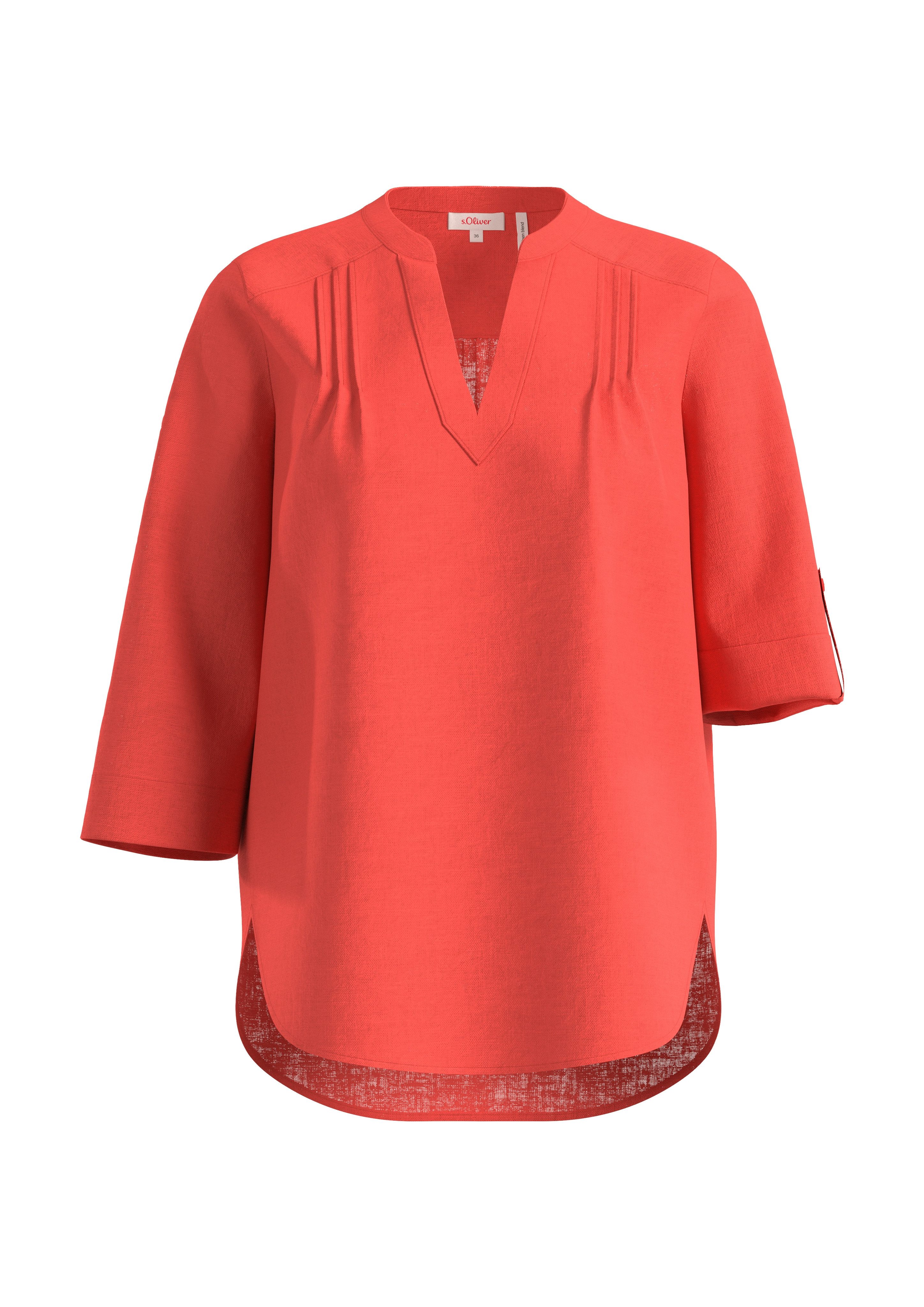 s.Oliver Klassieke blouse met 3 4-mouwen