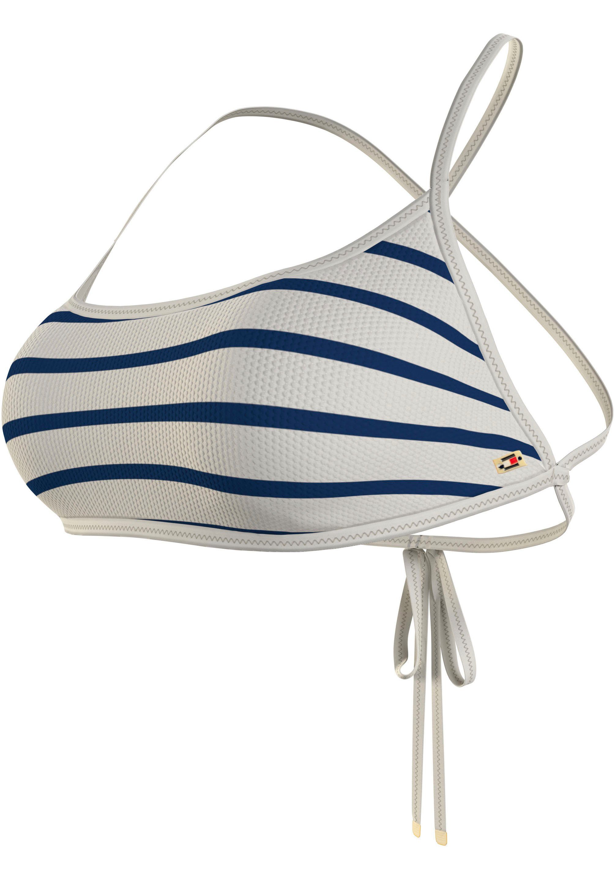 Tommy Hilfiger Swimwear Bustierbikinitop BRALETTE PIQUE met gestreept patroon