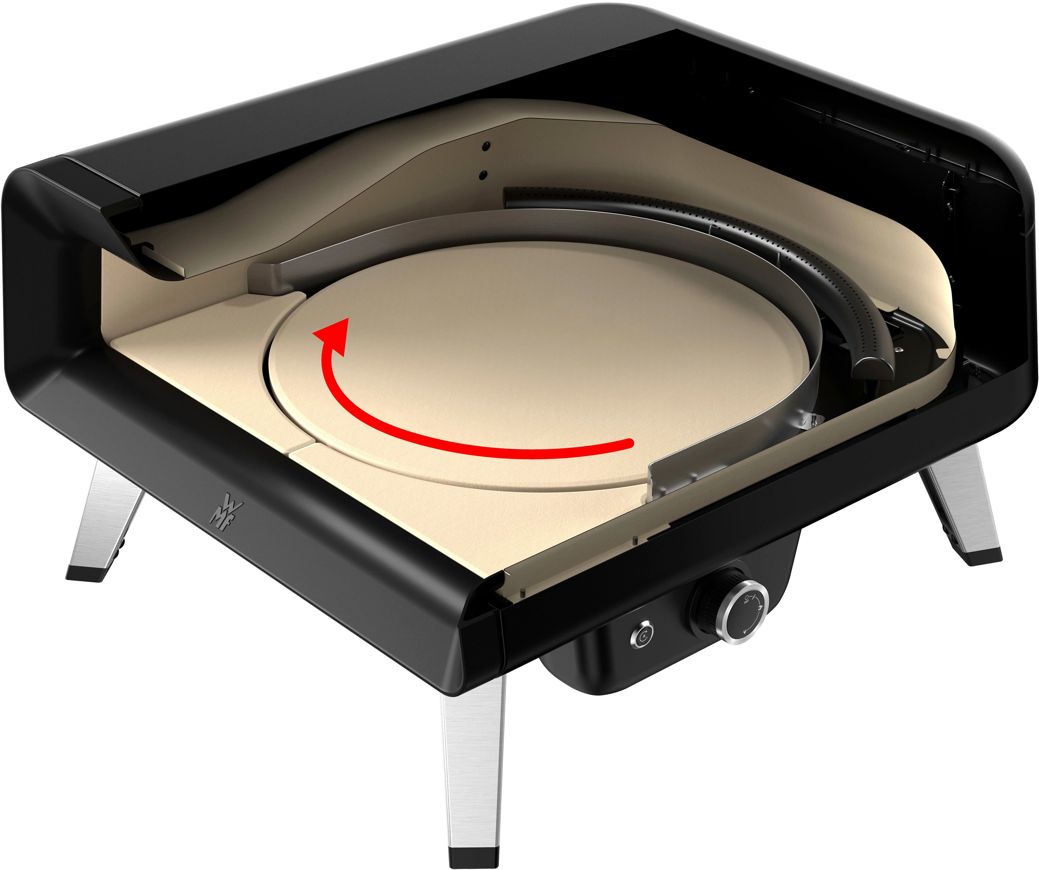 WMF Pizza-oven 0415700071 Pizzaiolo Pro, Gaspizzaofen