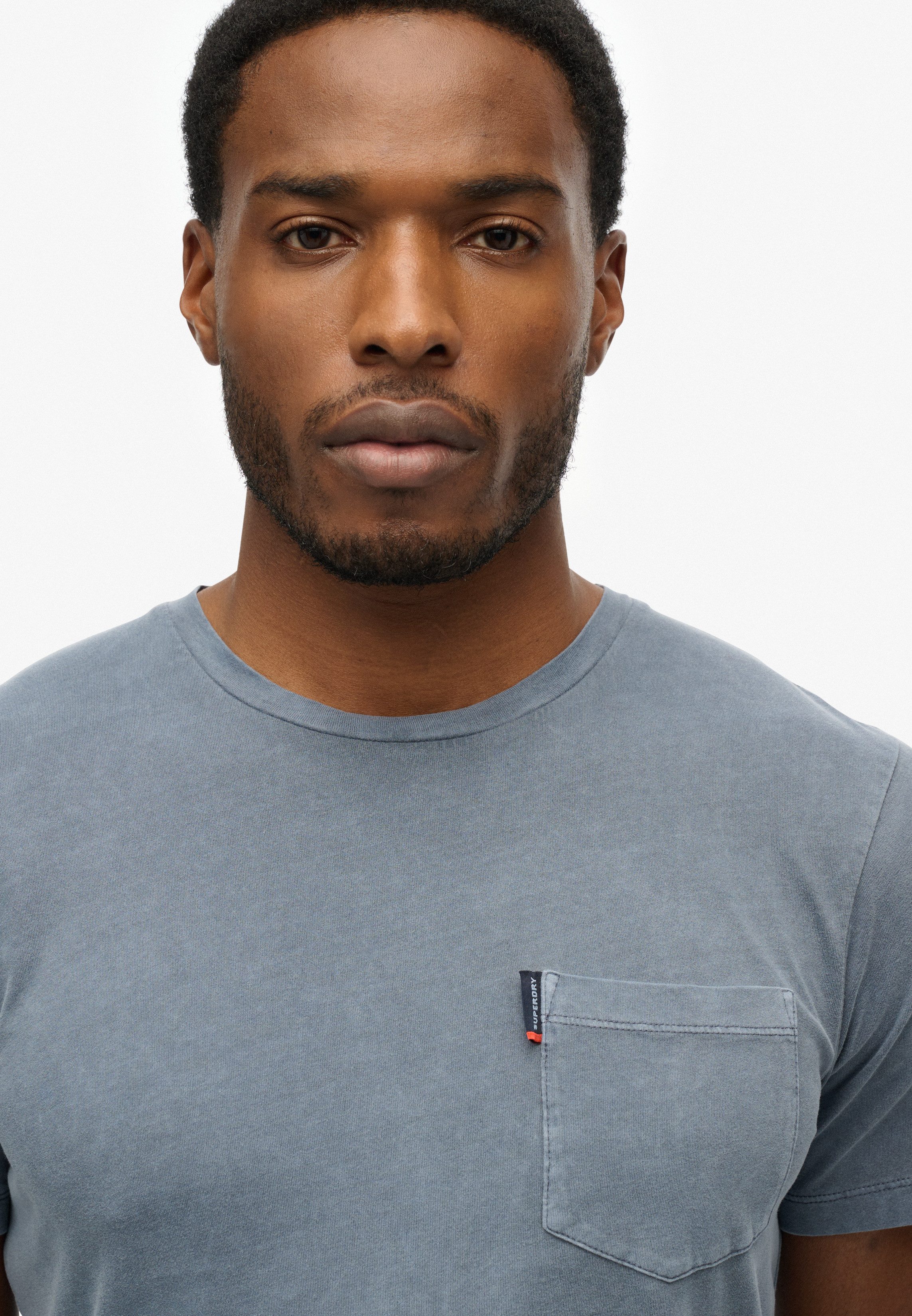 Superdry Shirt met ronde hals CLASSIC ESSENTIAL POCKET TEE