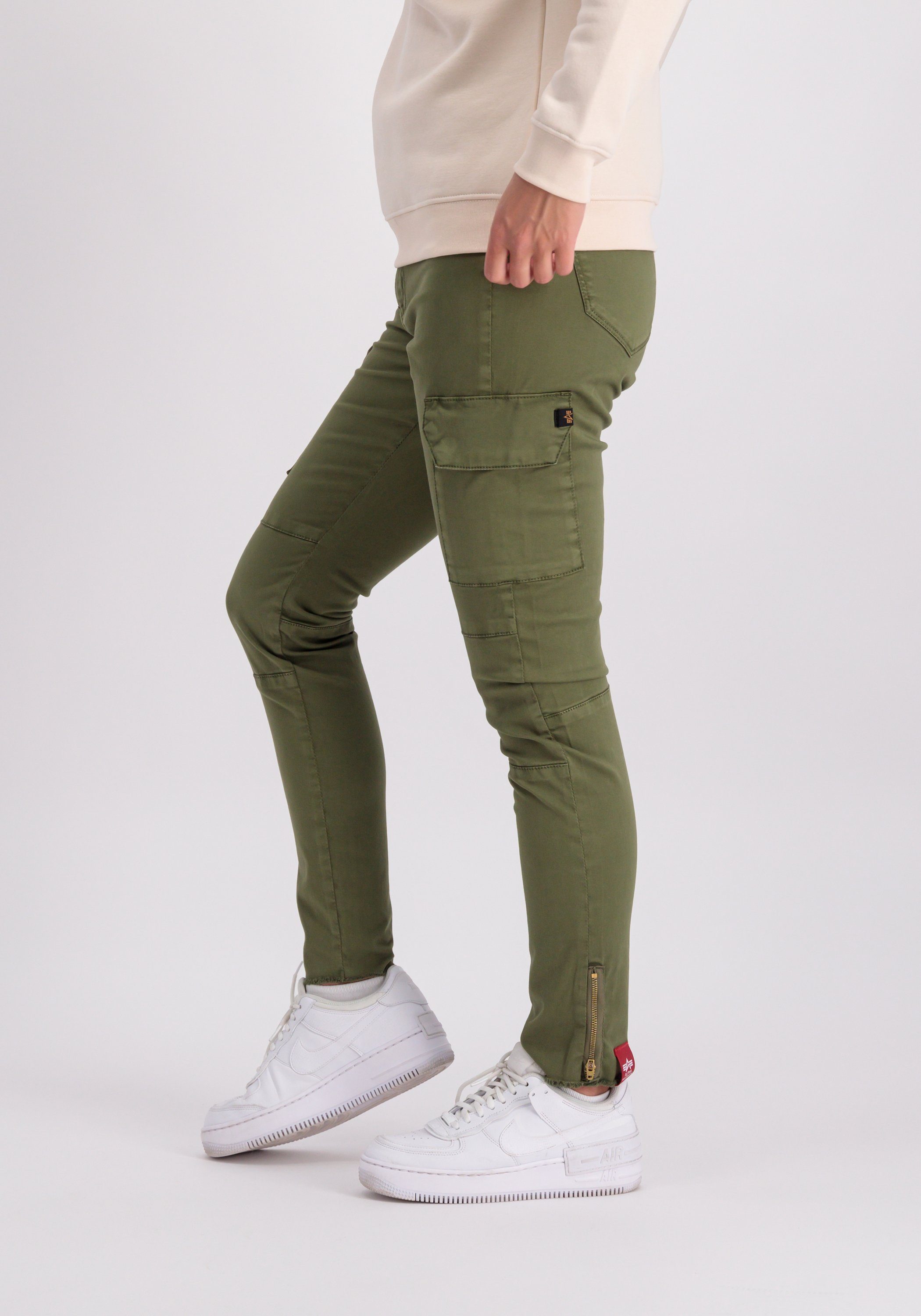 Alpha Industries Cargobroek Alpha Industries Women - Pants Cargo Zip Pant Women