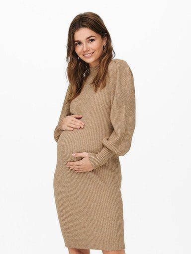 NU 20% KORTING: ONLY MATERNITY Tricotjurk OLMKATIA L-S DRESS KNT NOOS